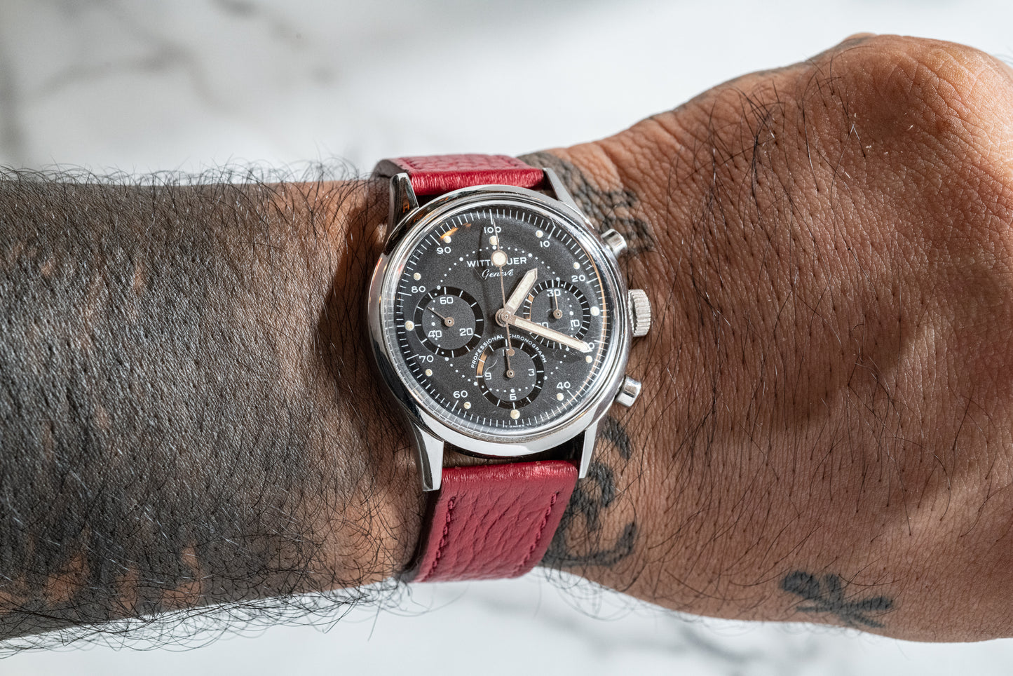 Barton Red Cervo Strap