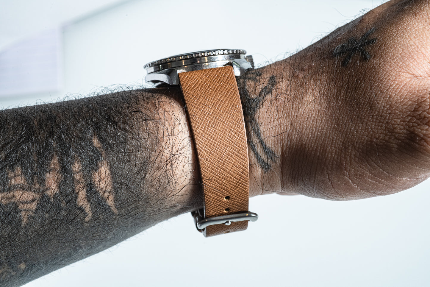 Hudson Brown II Saffiano Strap