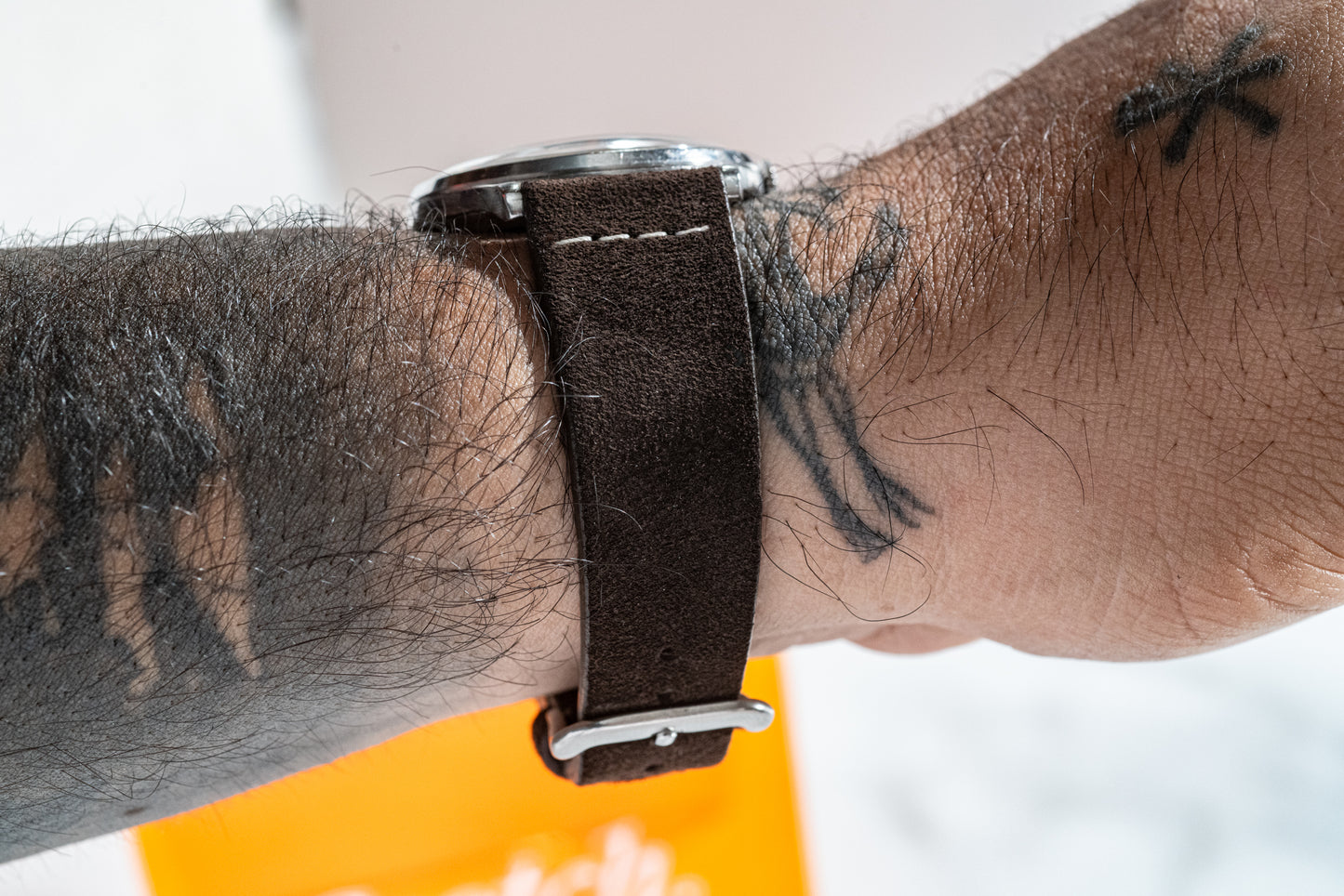 Islay Brown Suede Strap