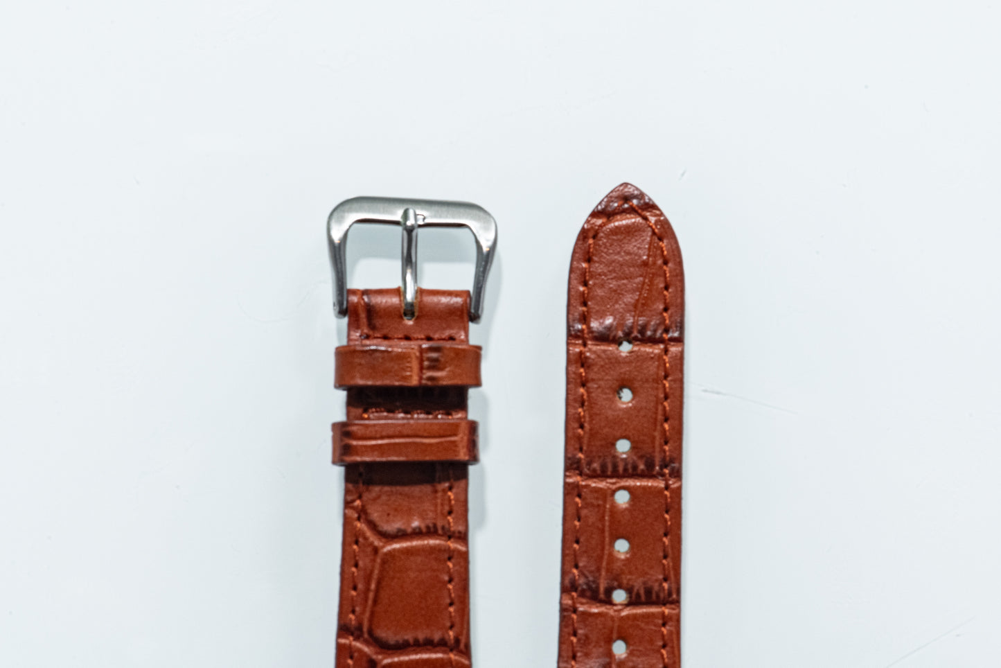 Old Fashioned Brown II Alligator-Pattern Strap