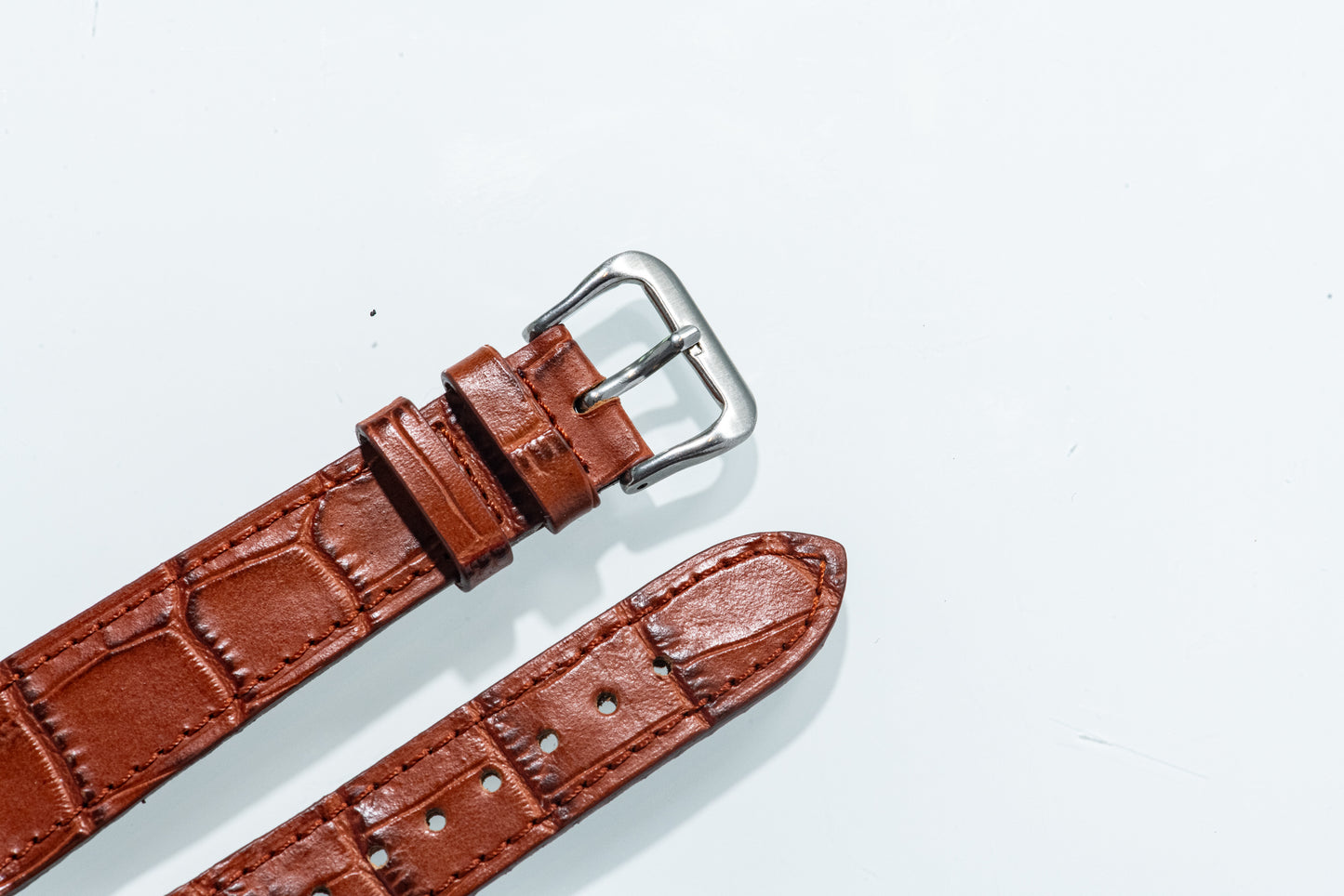 Old Fashioned Brown II Alligator-Pattern Strap