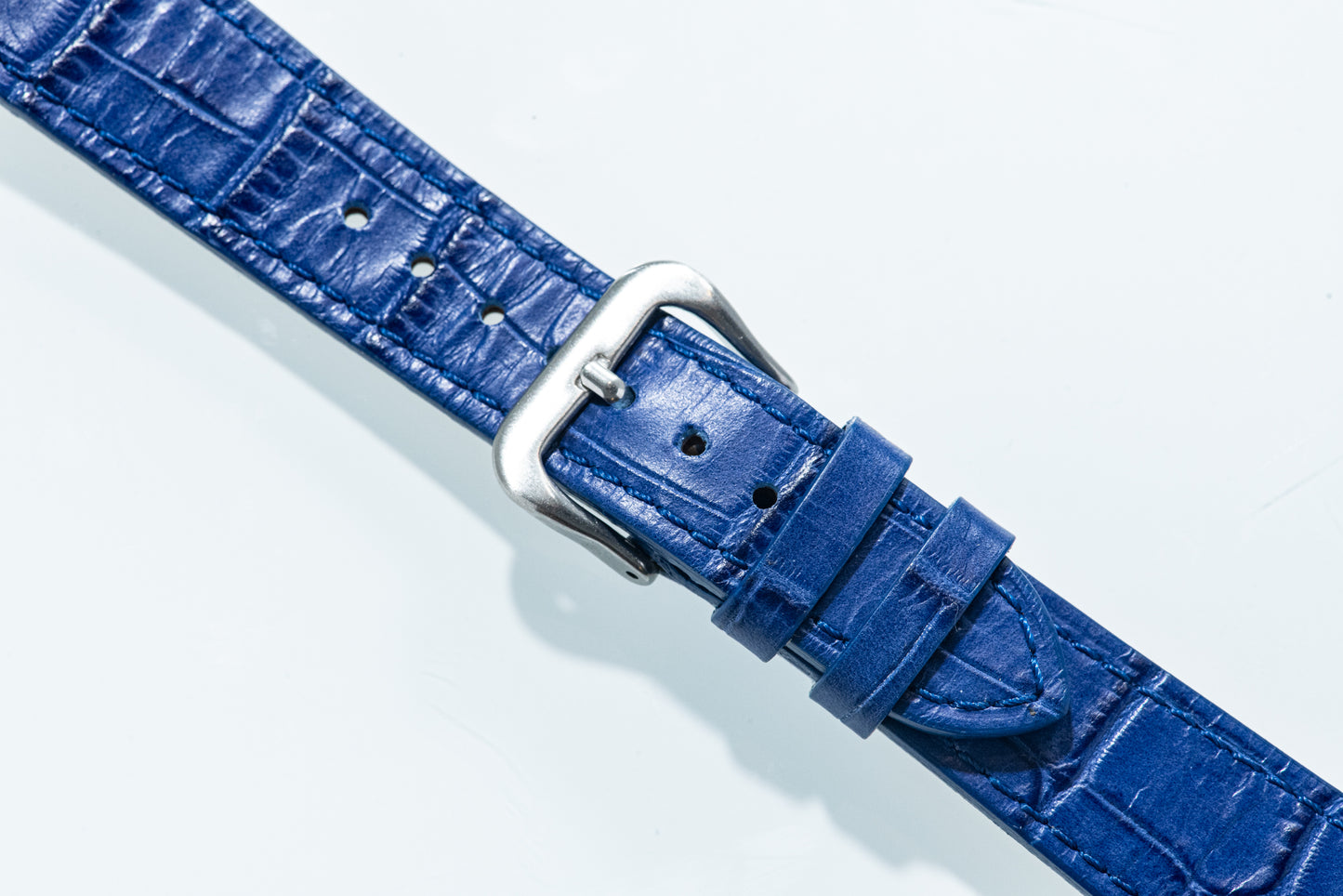 Blue Curaçao Alligator-Pattern Strap