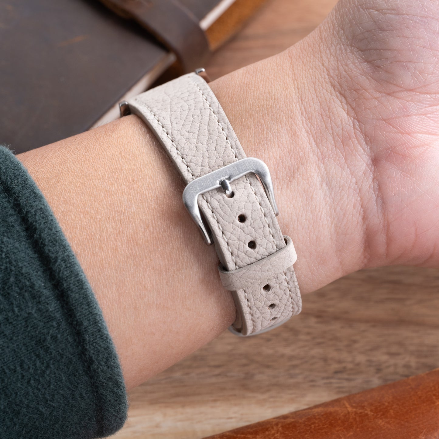 Rover White Matte Calf Strap