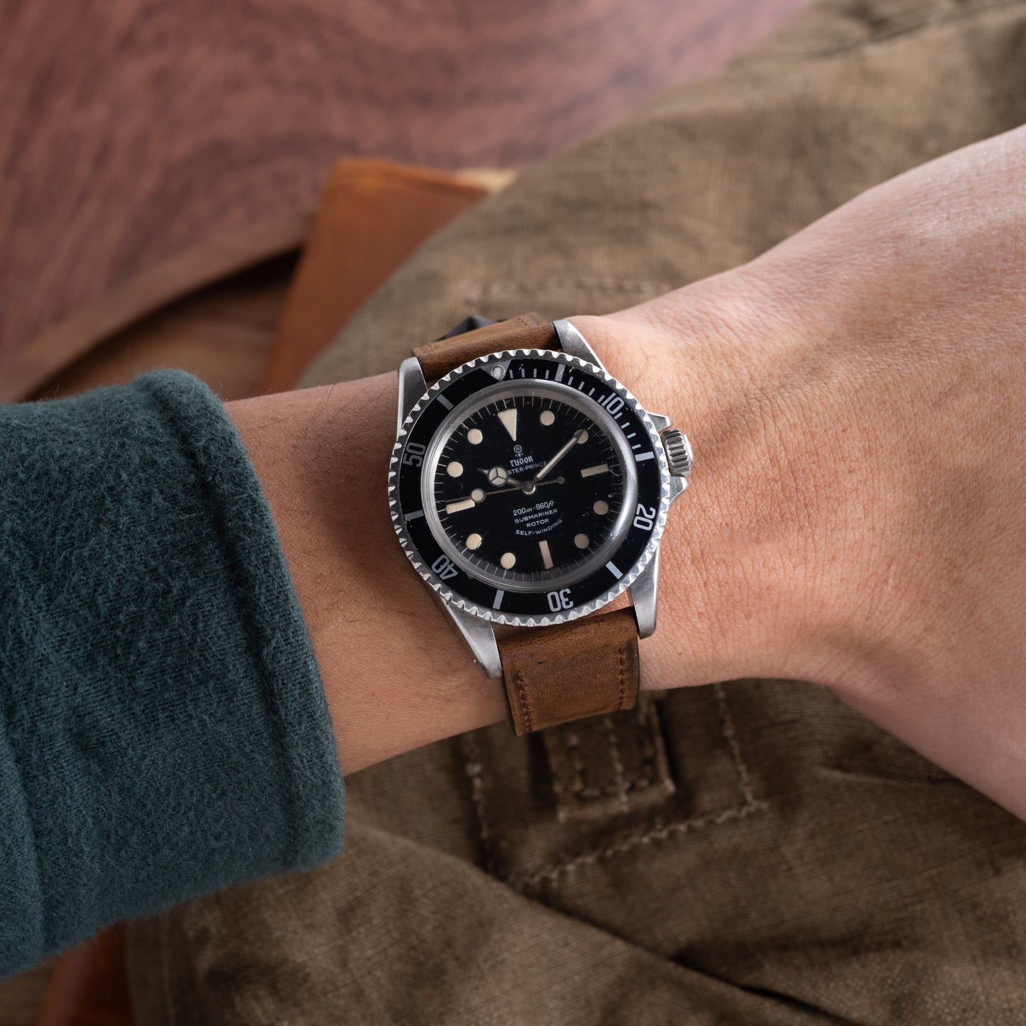 Fangio Brown Distressed Leather Strap