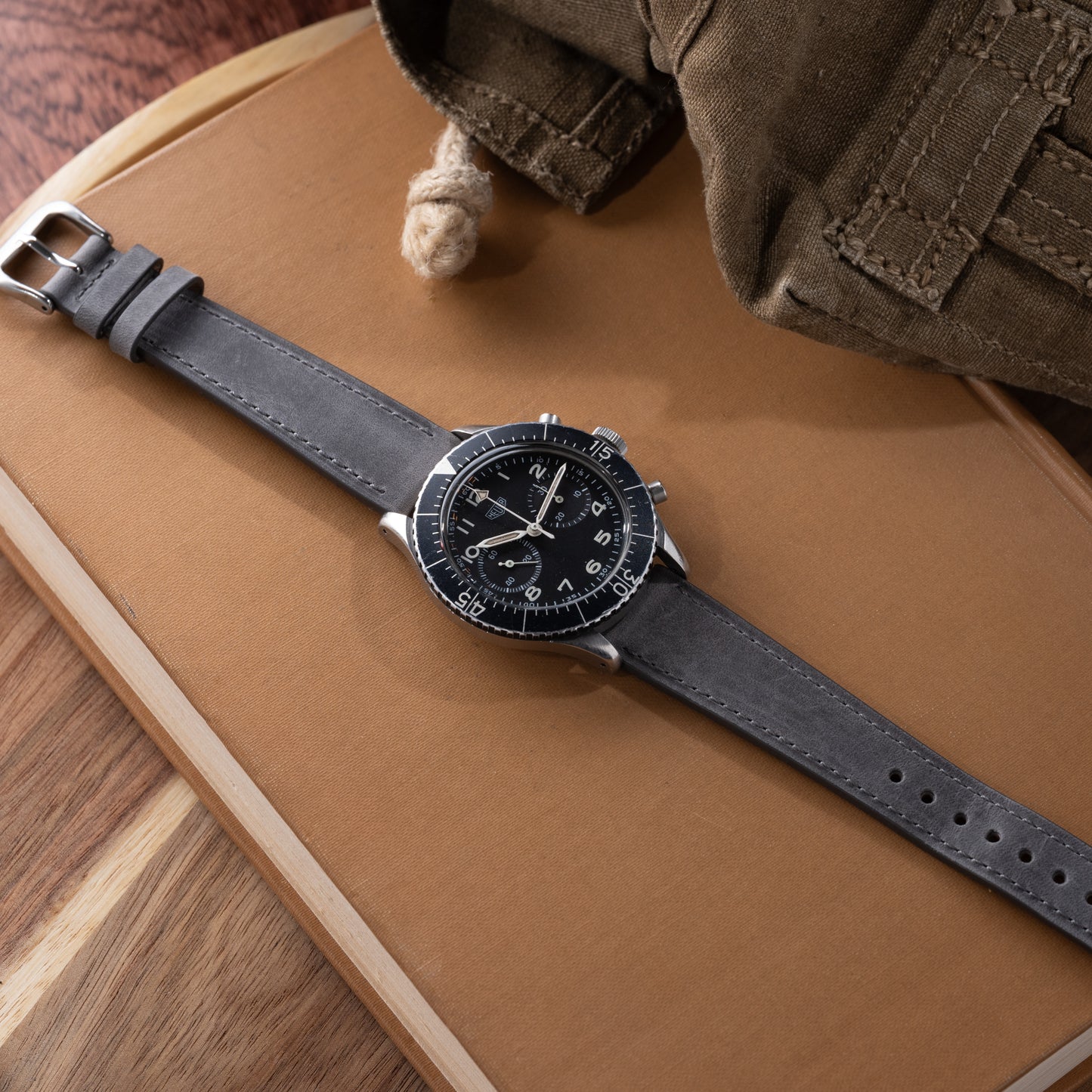 Clark Grey Distressed Strap