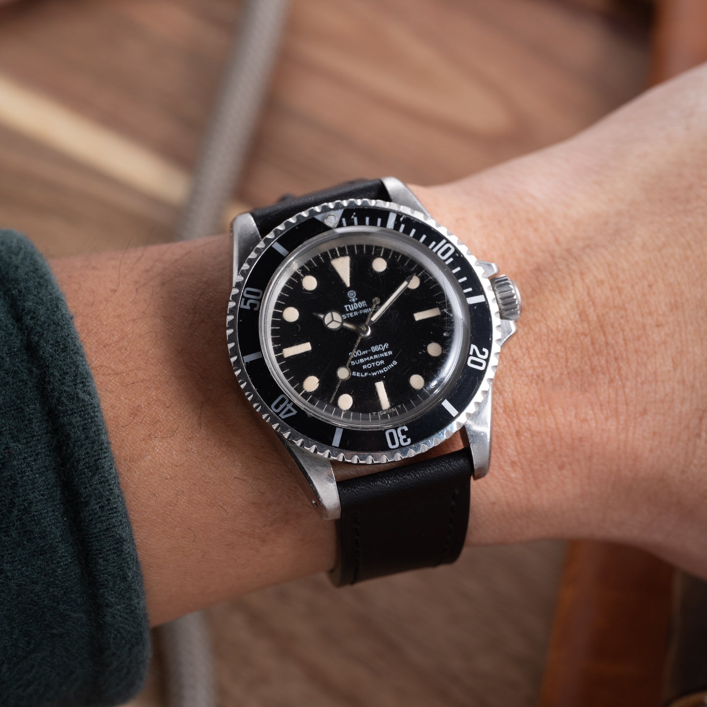 Stuttgart Black Gloss Calf Leather Strap