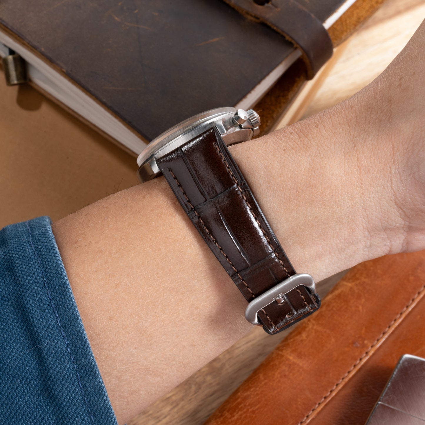 Corniche Brown Executive Strap