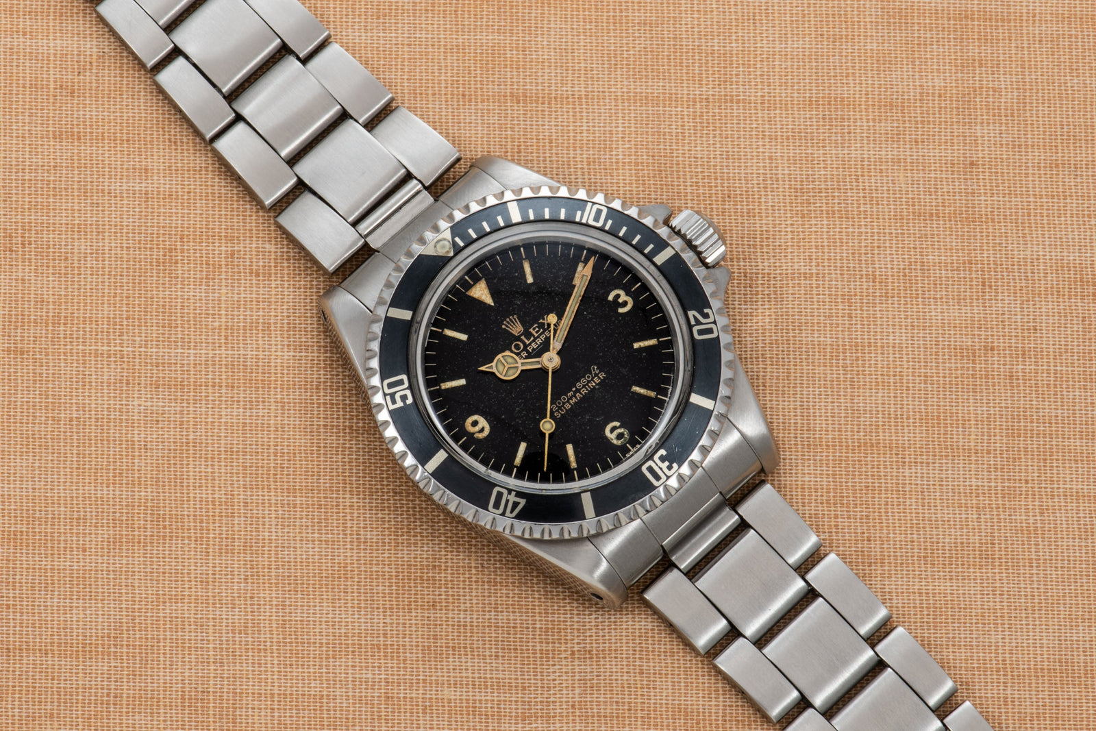 Rolex Submariner Gilt Underline 'Explorer' Dial PCG