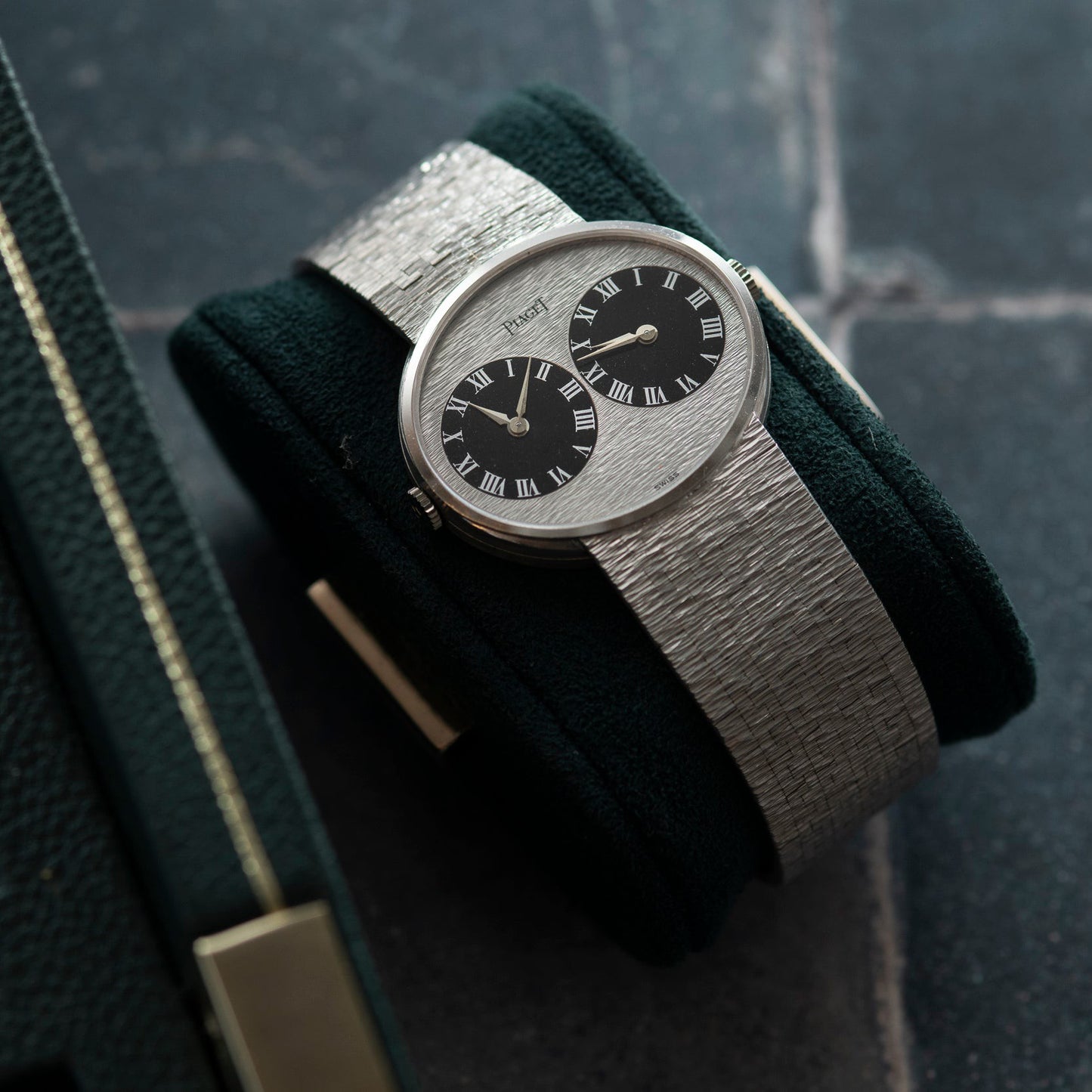 Piaget White Gold 'Twin Time' Dress Watch