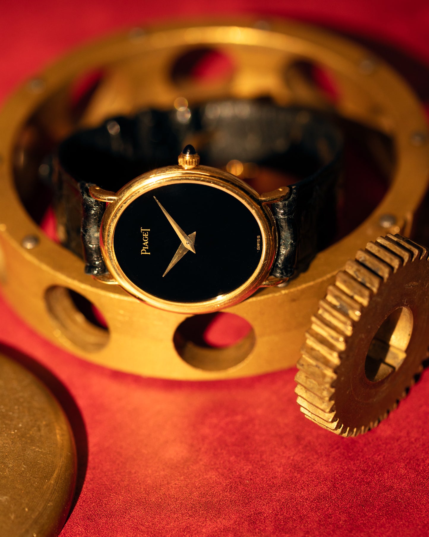 Piaget 'Onyx' Oval Dress Watch