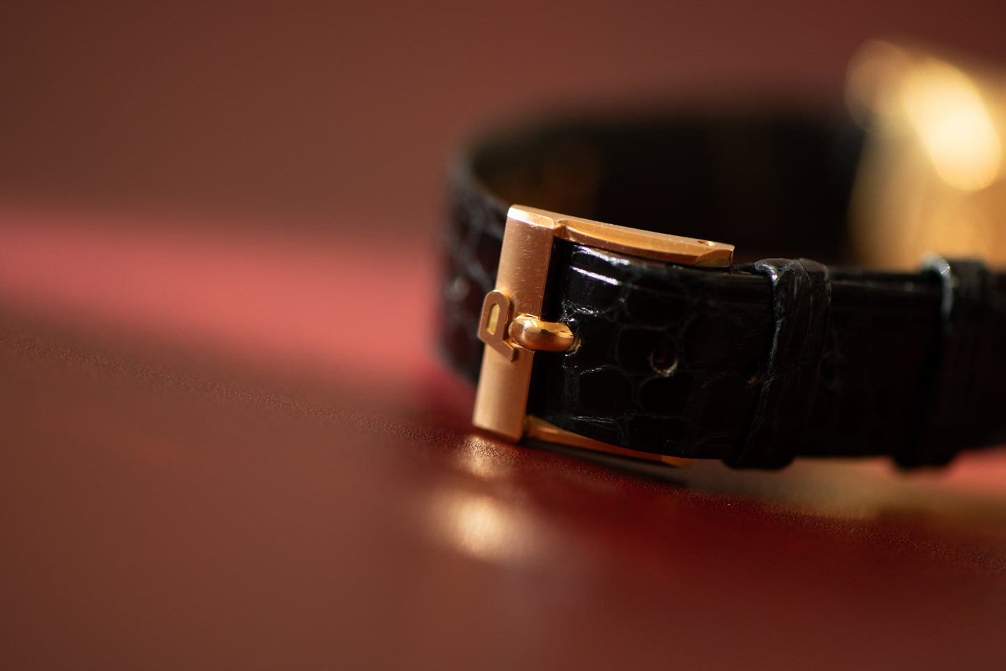 Piaget 'Onyx' Rectangular Dress Watch