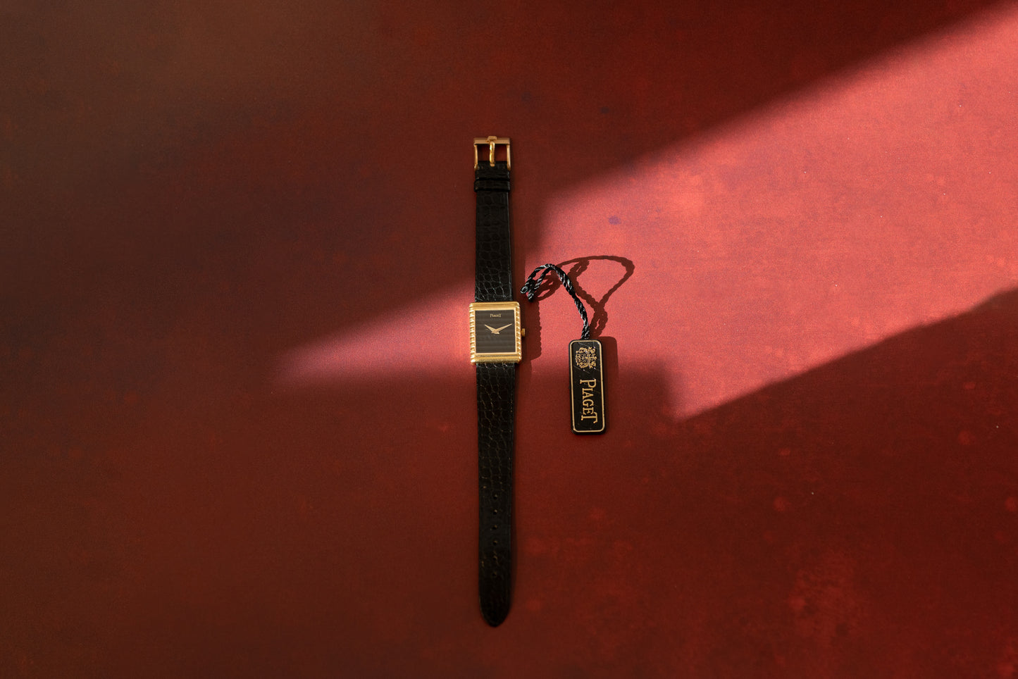 Piaget 'Onyx' Rectangular Dress Watch