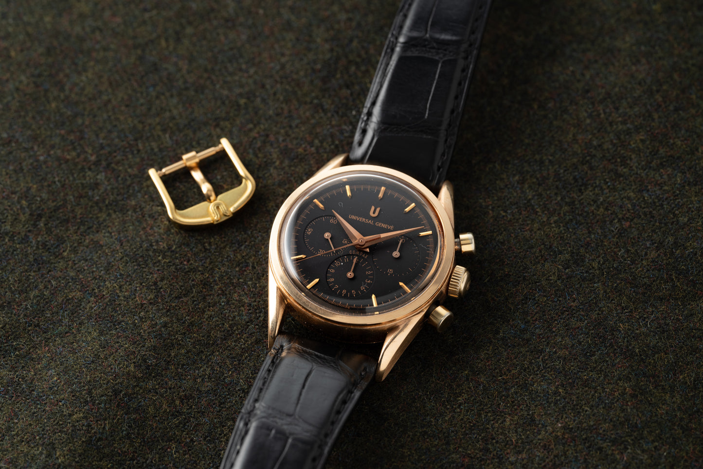 Universal Genève Compax 1950 18K