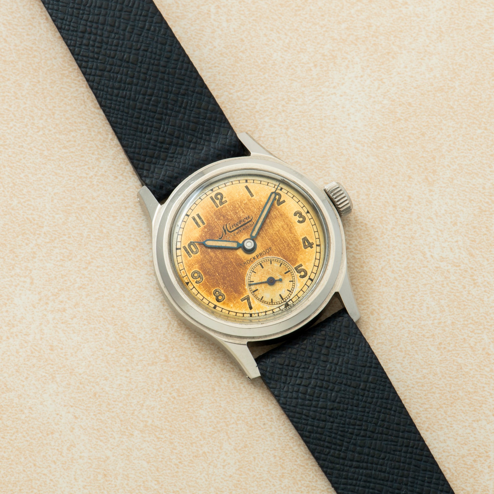 Minerva Stainless Steel Field Watch