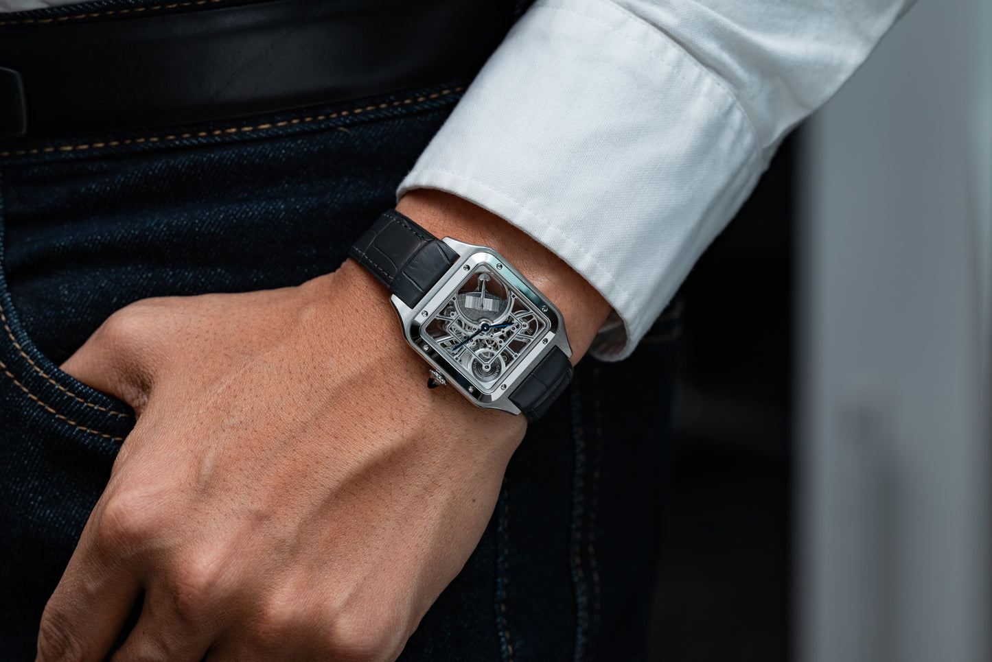 Cartier Santos Dumont Skeleton