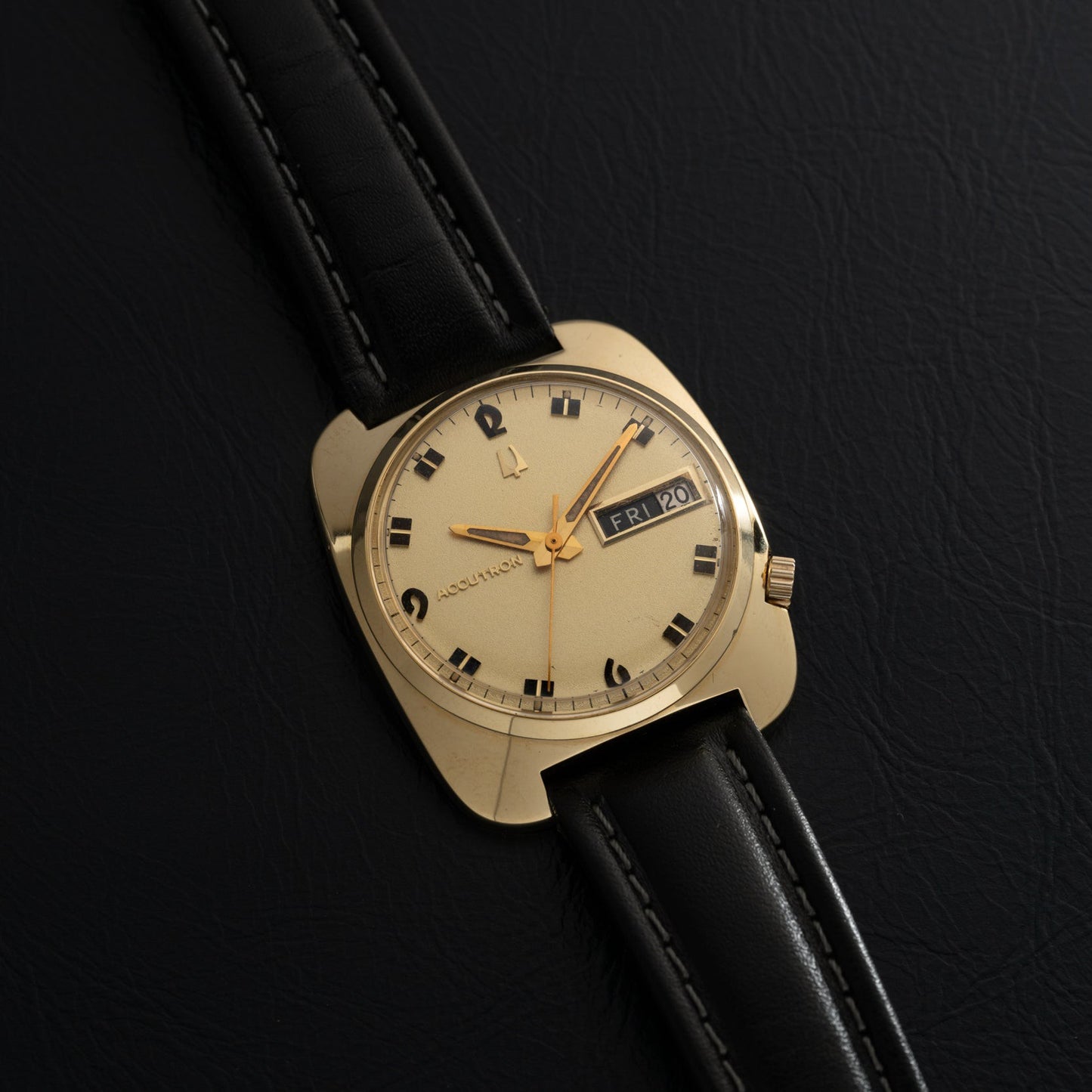 Bulova Accutron Cushion Case Day Date