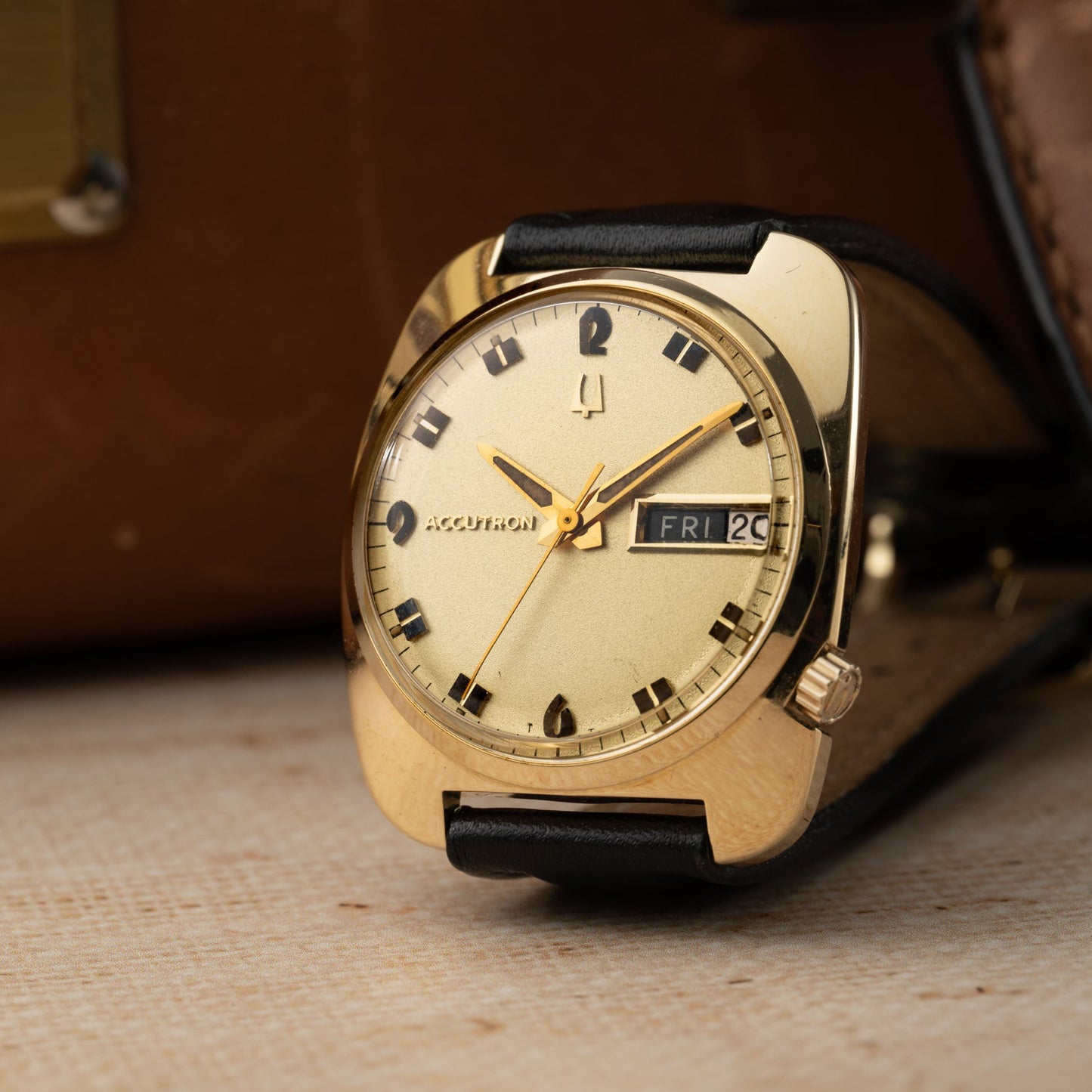 Bulova Accutron Cushion Case Day Date