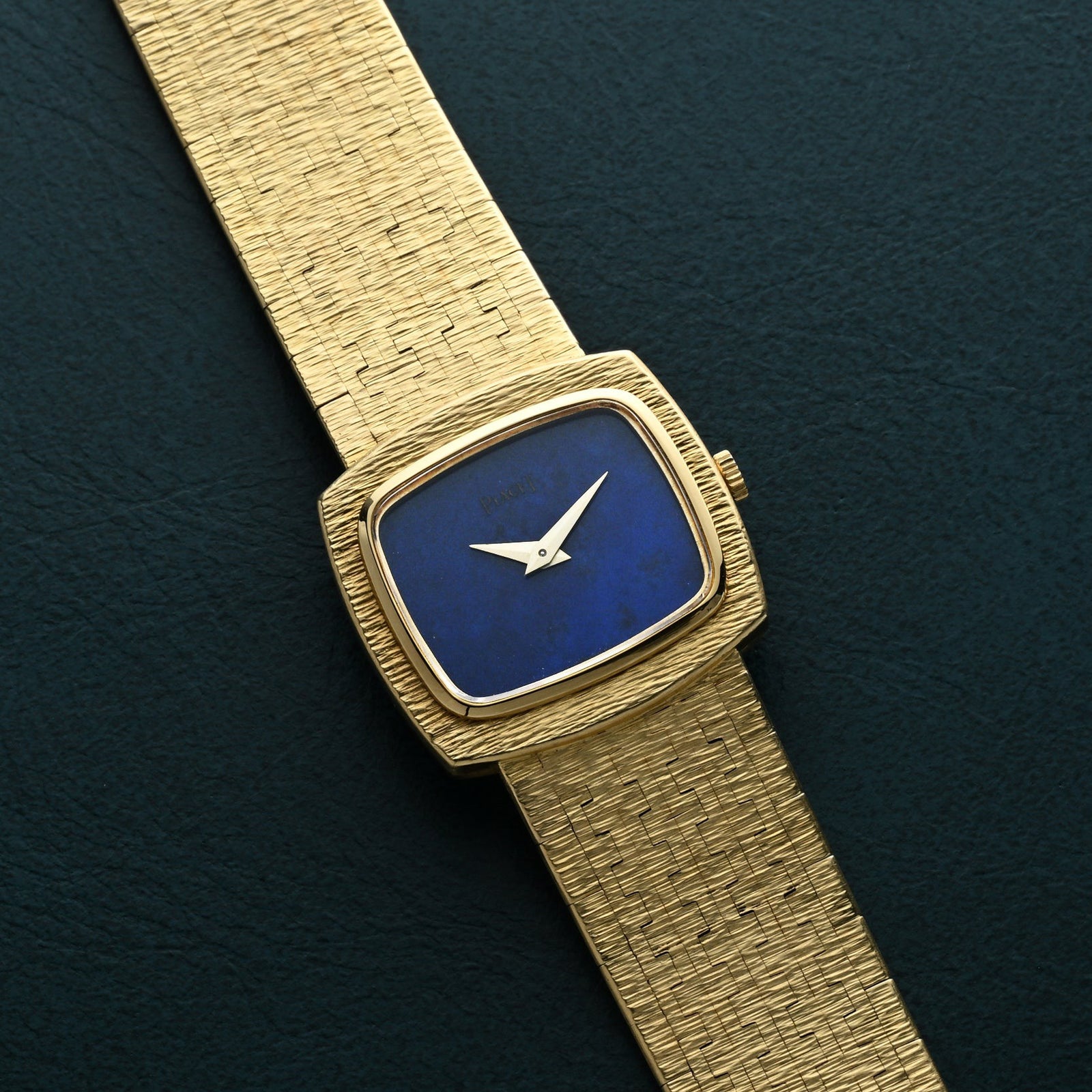 Piaget 'Lapis Lazuli' Yellow Gold Dress Watch