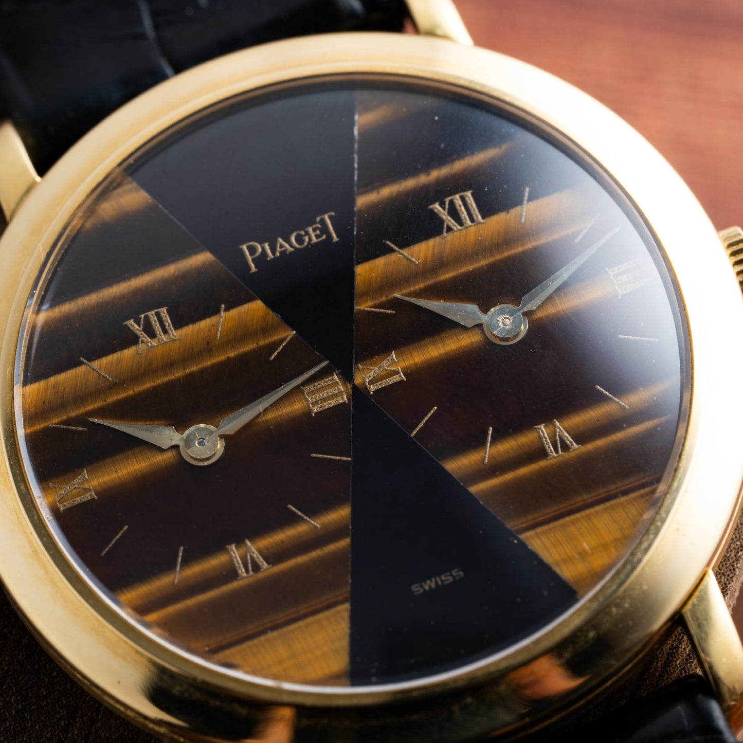 Piaget Dual Time 'Tiger's Eye' Dress Watch