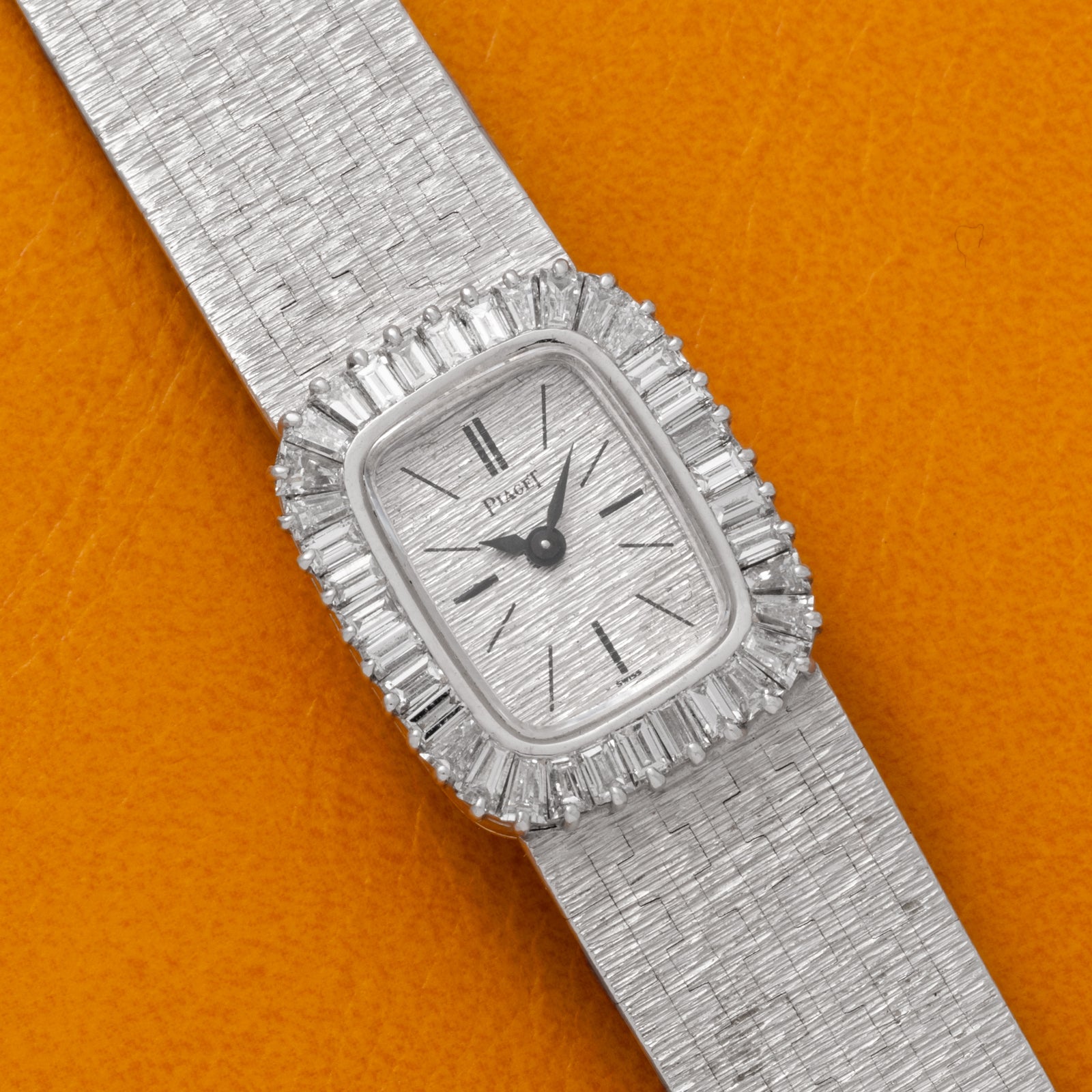 Piaget White Gold 'Bark Diamond' Dress Watch