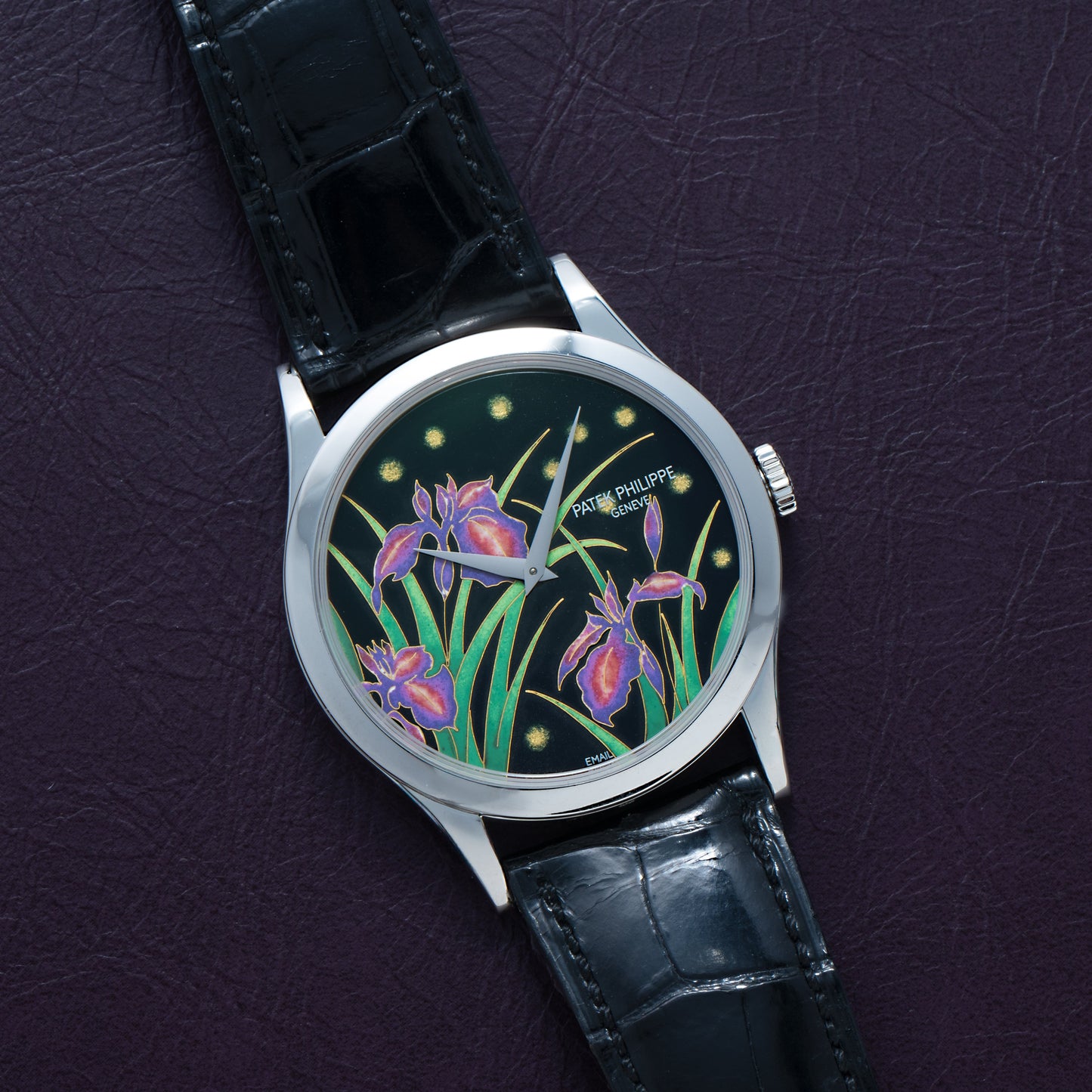 Patek Philippe Calatrava Cloisonné 'Iris & Night Fireflies'