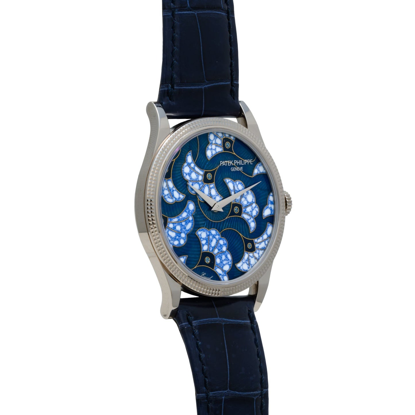 Patek Philippe Calatrava Cloisonné 'Wax Print in the Blues'