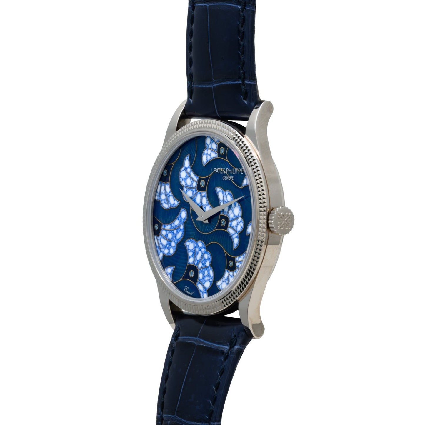 Patek Philippe Calatrava Cloisonné 'Wax Print in the Blues'