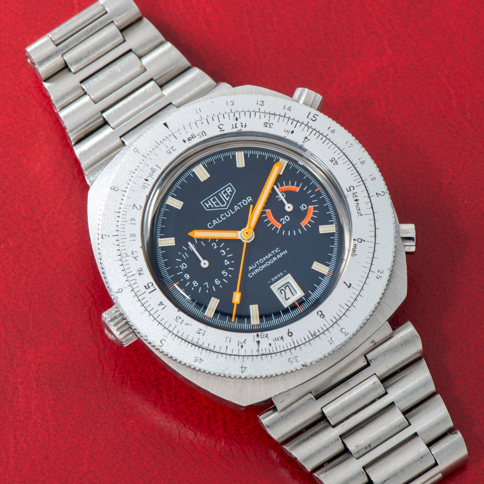 Heuer Calculator Automatic Chronograph