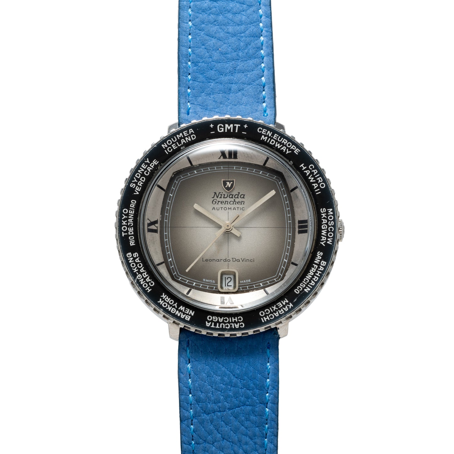 Nivada Grenchen Leonardo Da Vinci Worldtime GMT