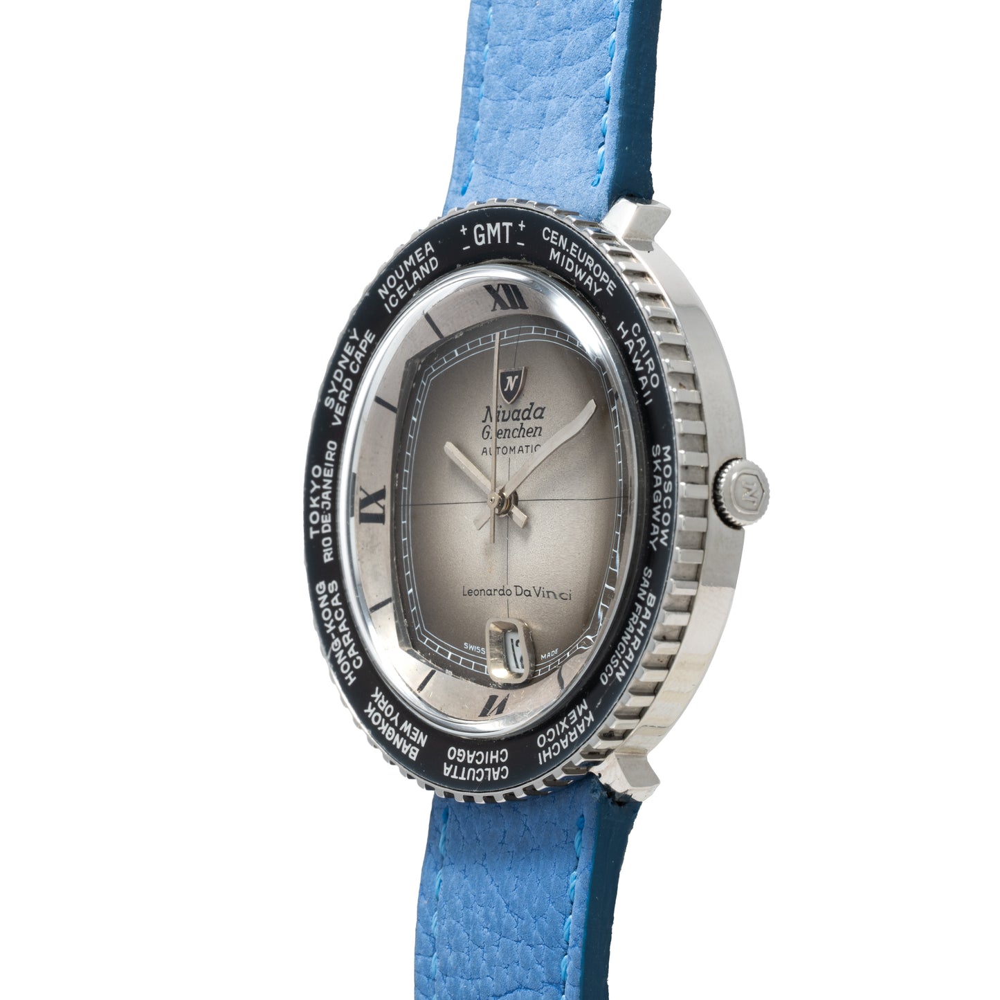 Nivada Grenchen Leonardo Da Vinci Worldtime GMT