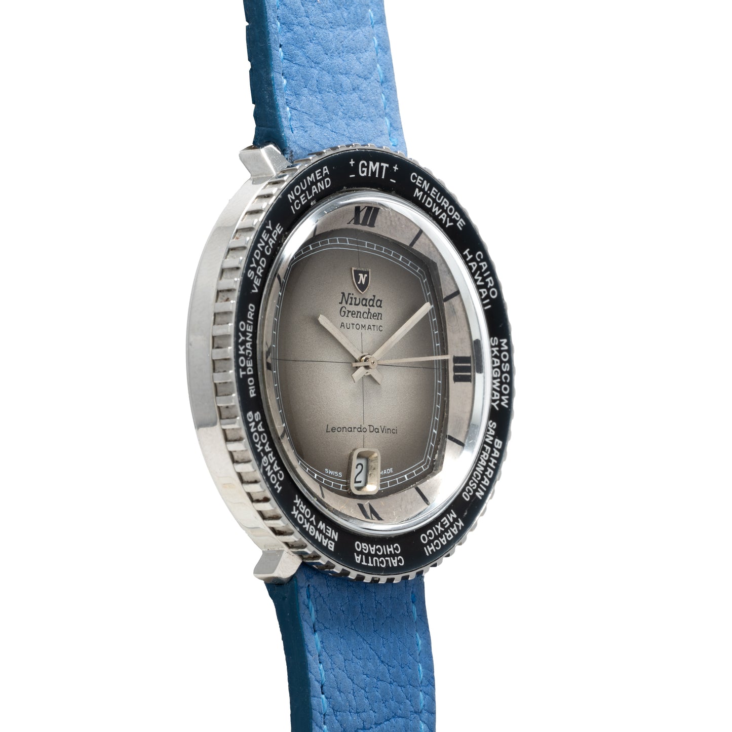 Nivada Grenchen Leonardo Da Vinci Worldtime GMT