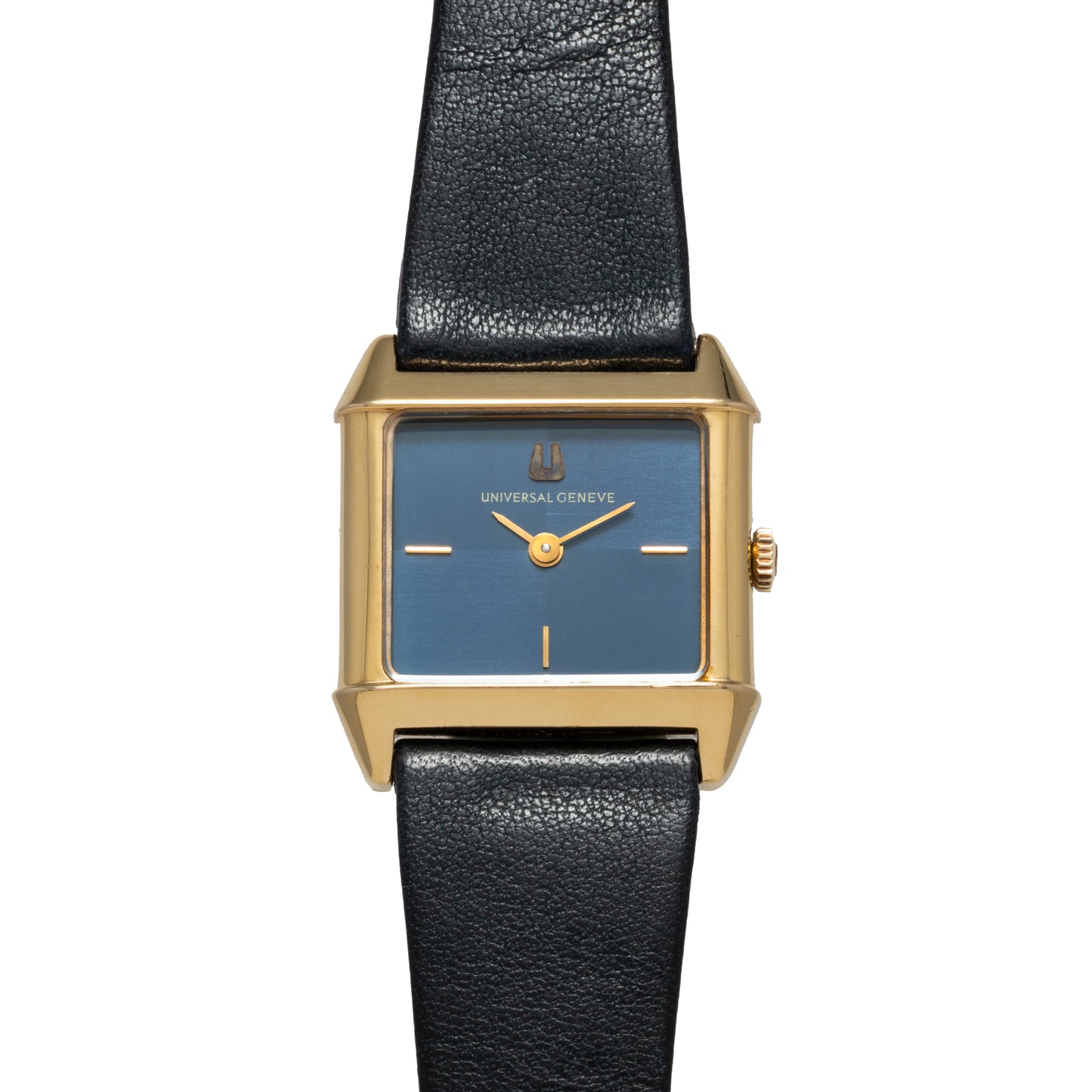 Universal Genève Blue 'Checker' Dress Watch