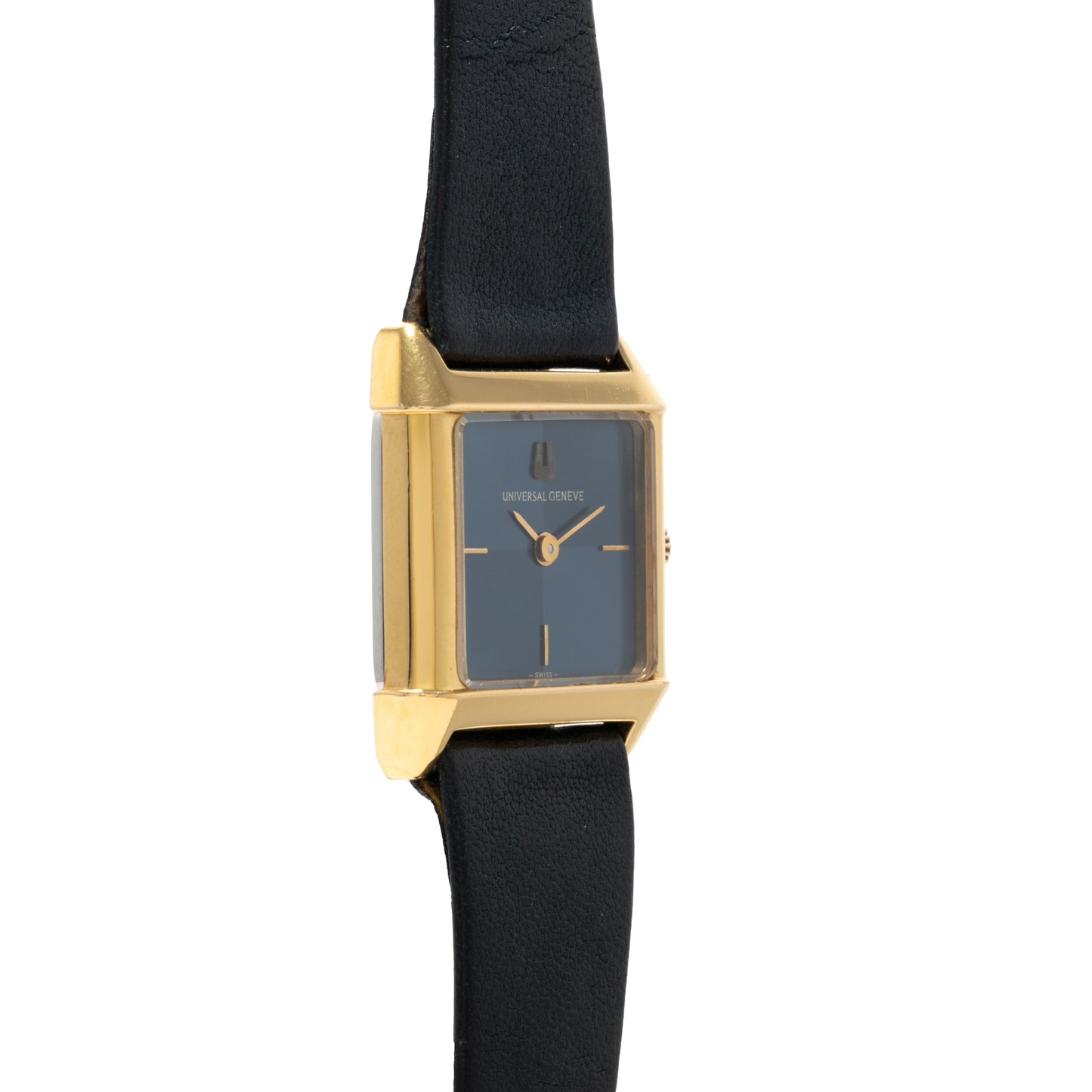 Universal Genève Blue 'Checker' Dress Watch