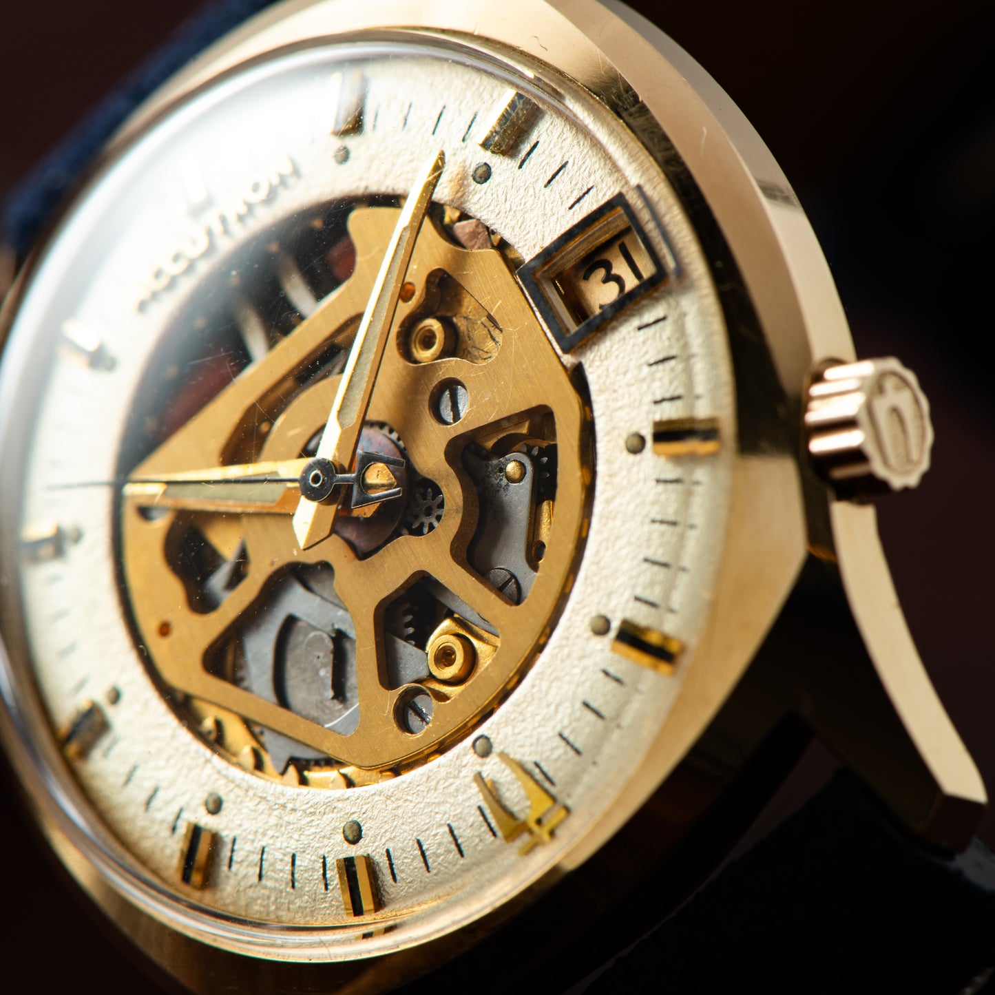 Bulova Accutron Cushion Case Skeleton