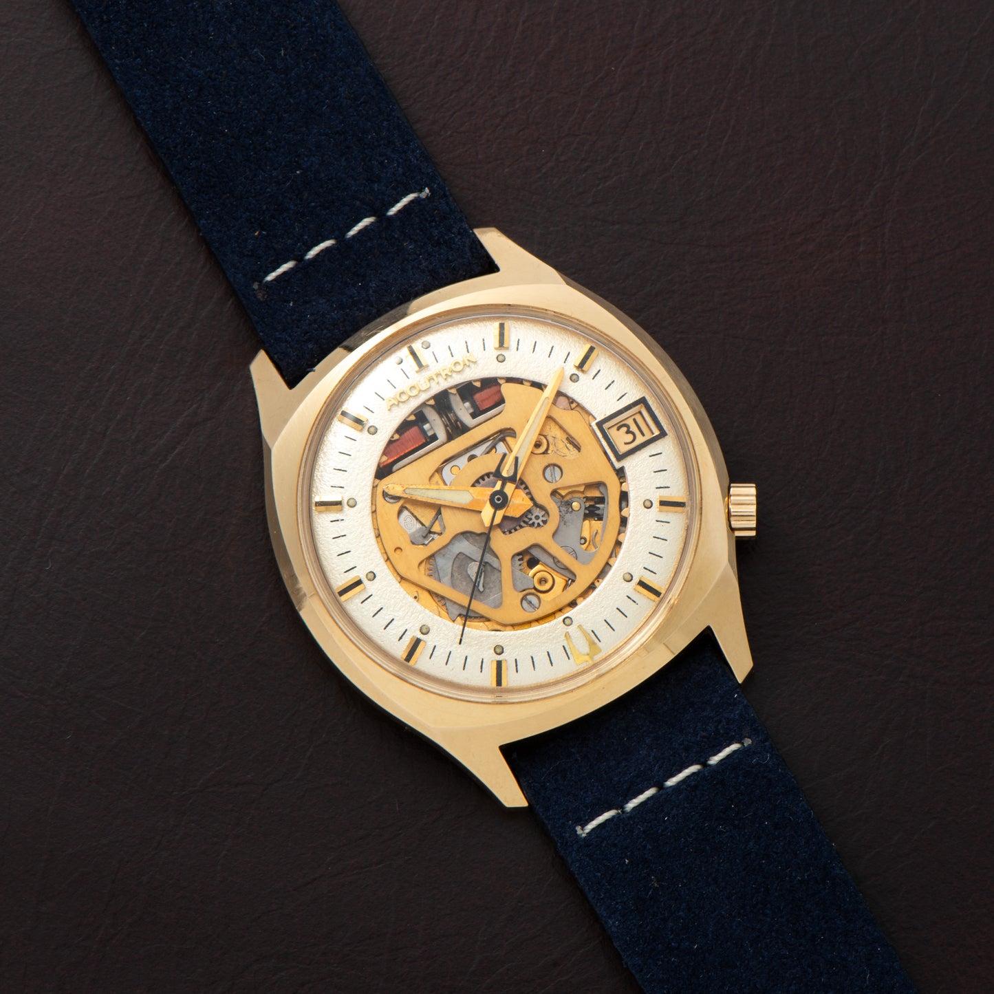 Bulova Accutron Cushion Case Skeleton