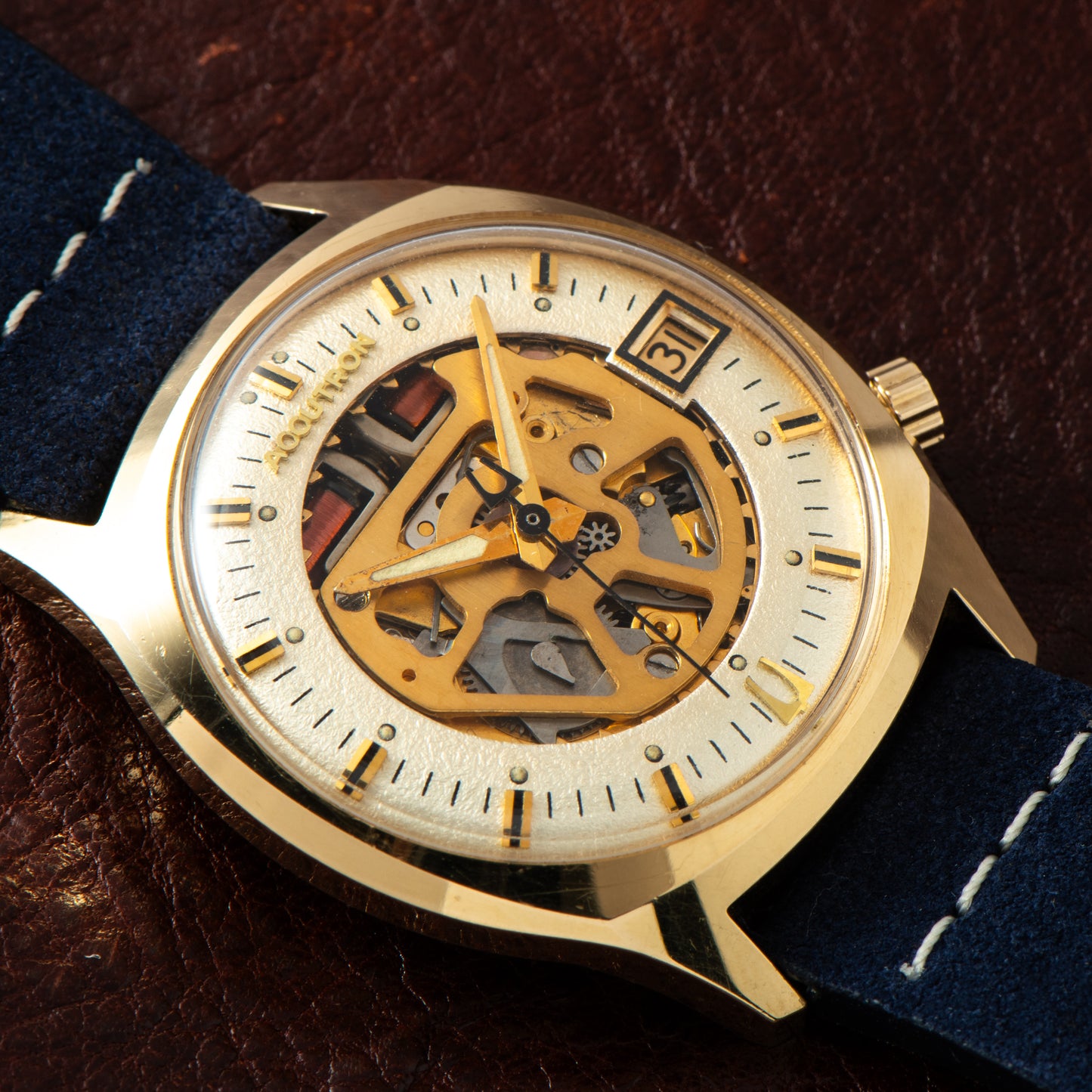 Bulova Accutron Cushion Case Skeleton