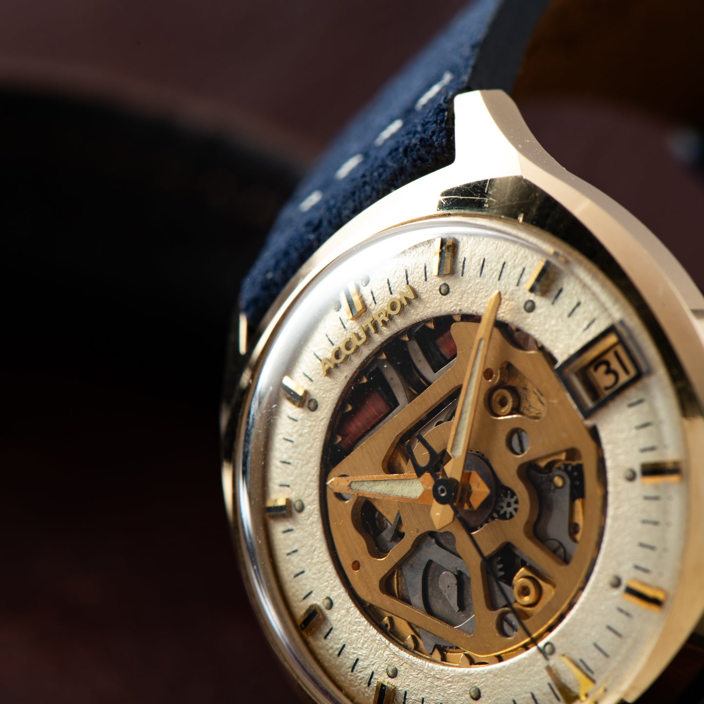 Bulova Accutron Cushion Case Skeleton