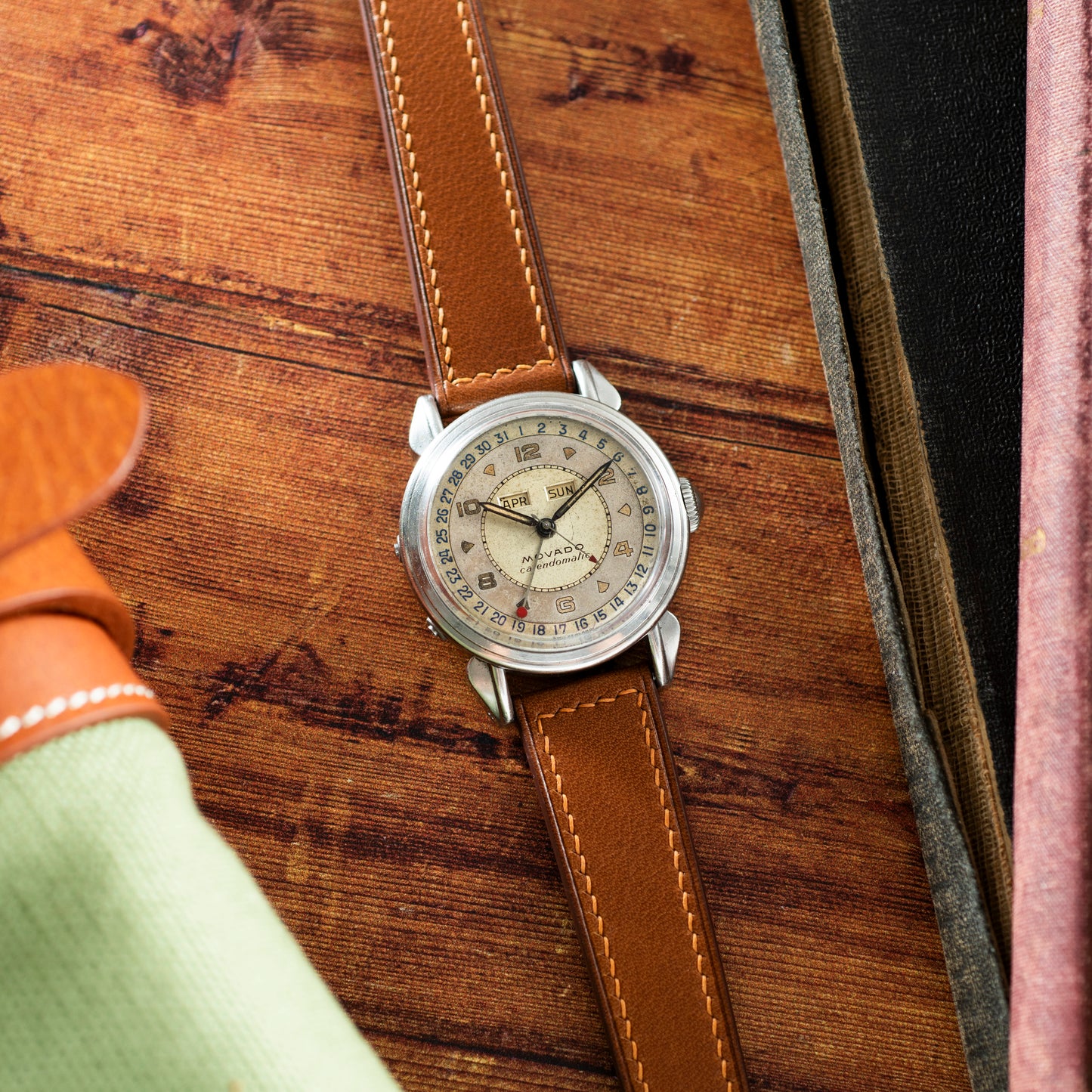 Movado Calendomatic 'Borgel Case'