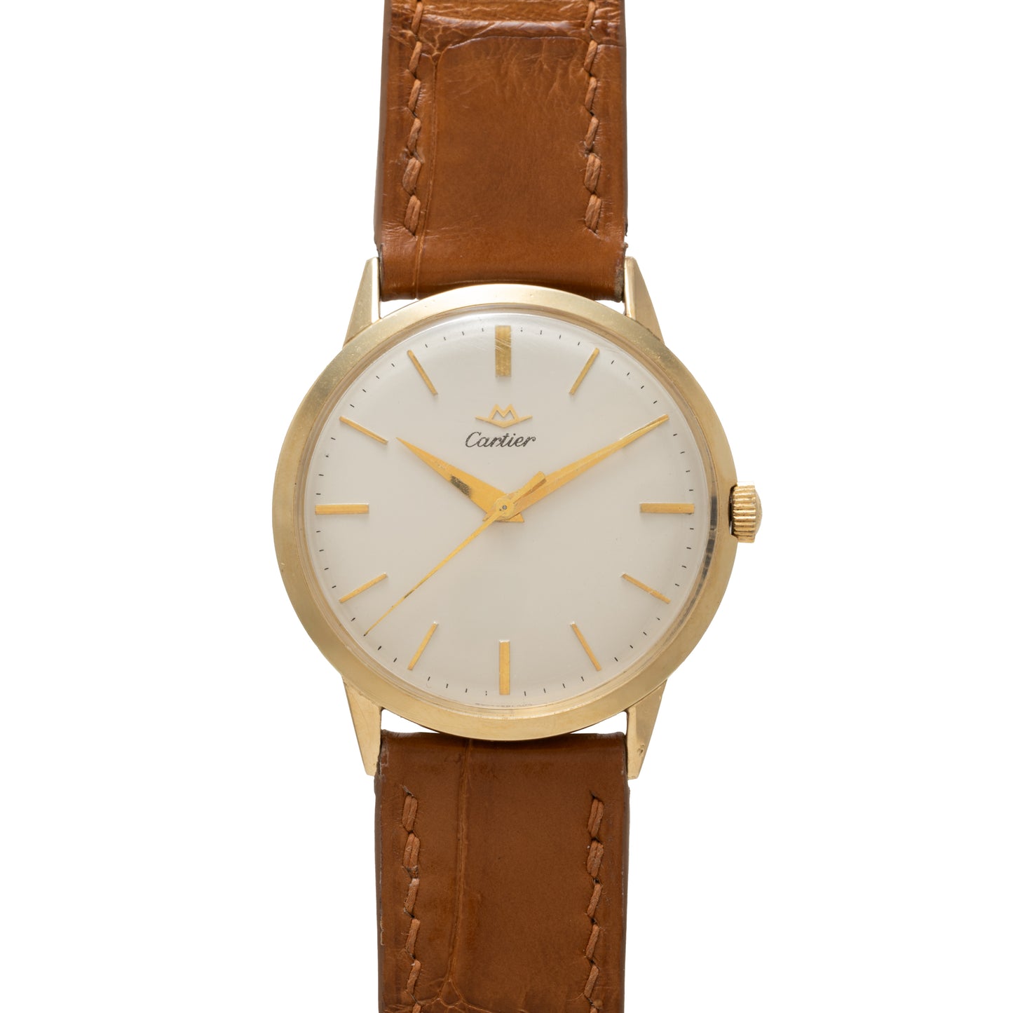 Cartier For Movado Yellow Gold Dress Watch