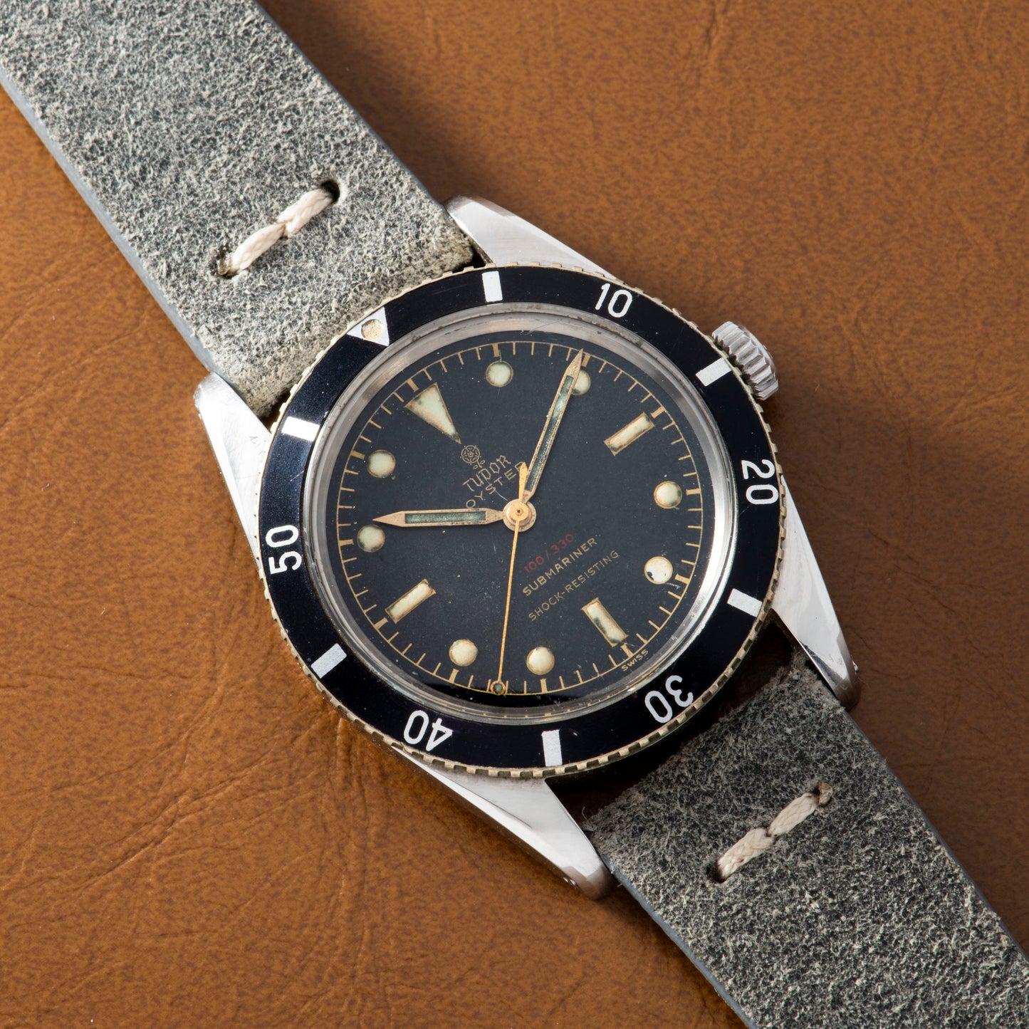 Tudor Submariner Gilt 'Red Depth Rating' Manual-Wind