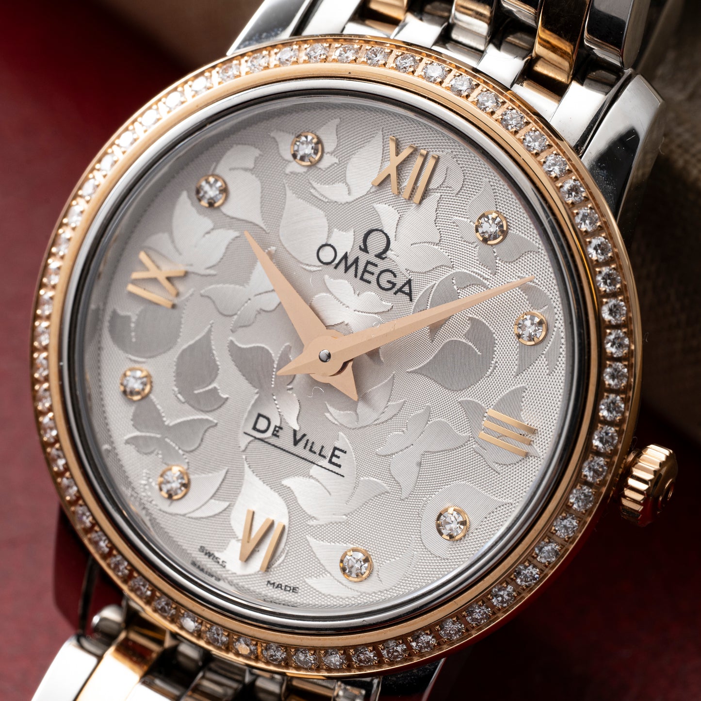 Omega DeVille Prestige Diamond Butterfly