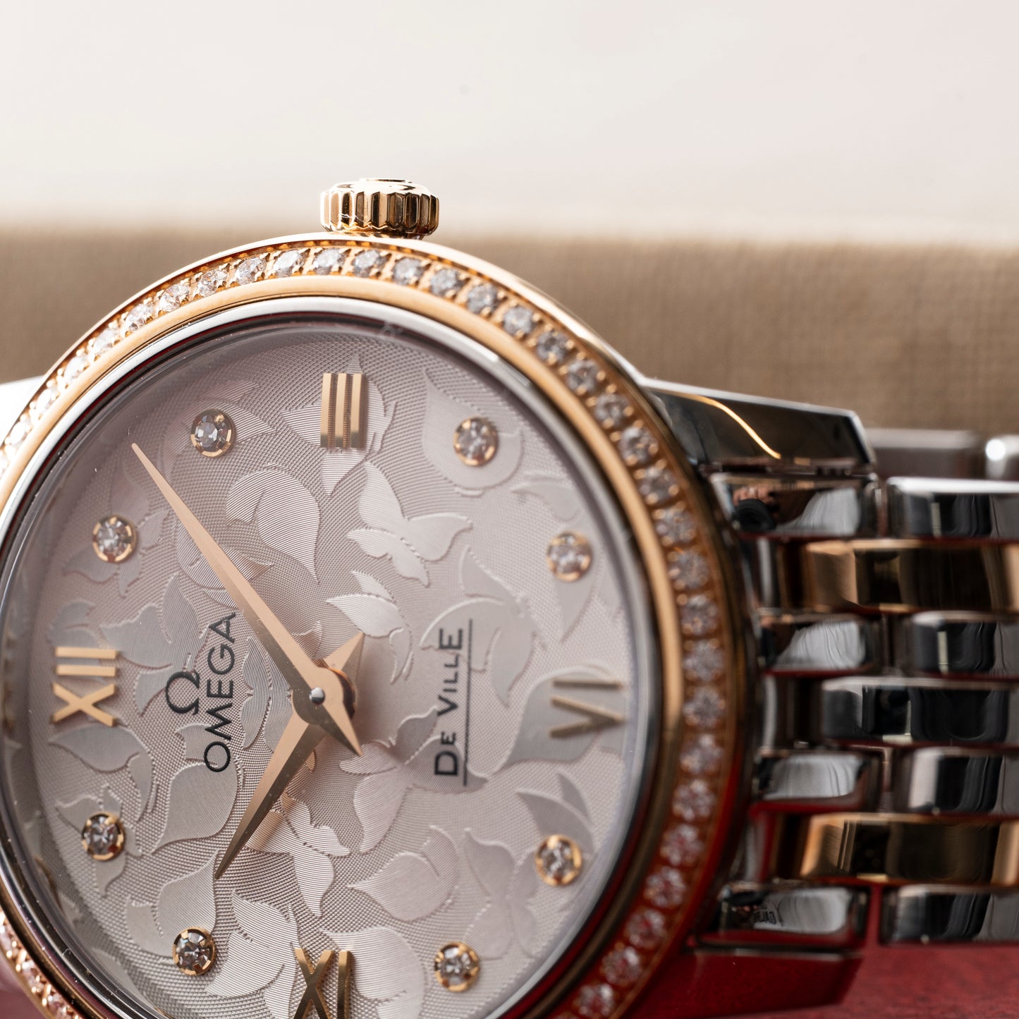 Omega DeVille Prestige Diamond Butterfly