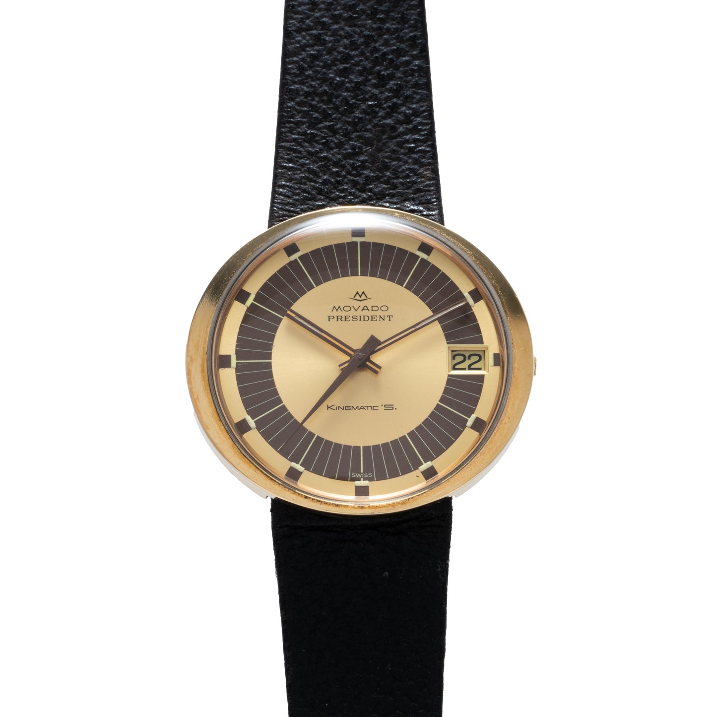 Movado KIngmatic President 'Borgel Case' Dress Watch
