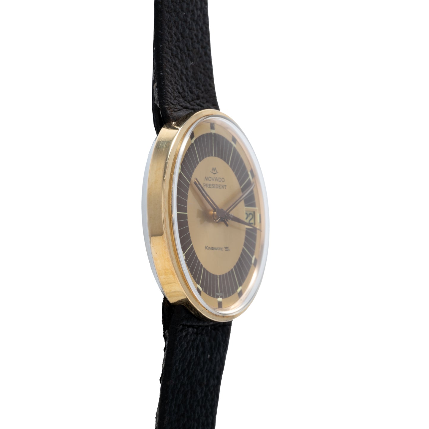 Movado KIngmatic President 'Borgel Case' Dress Watch