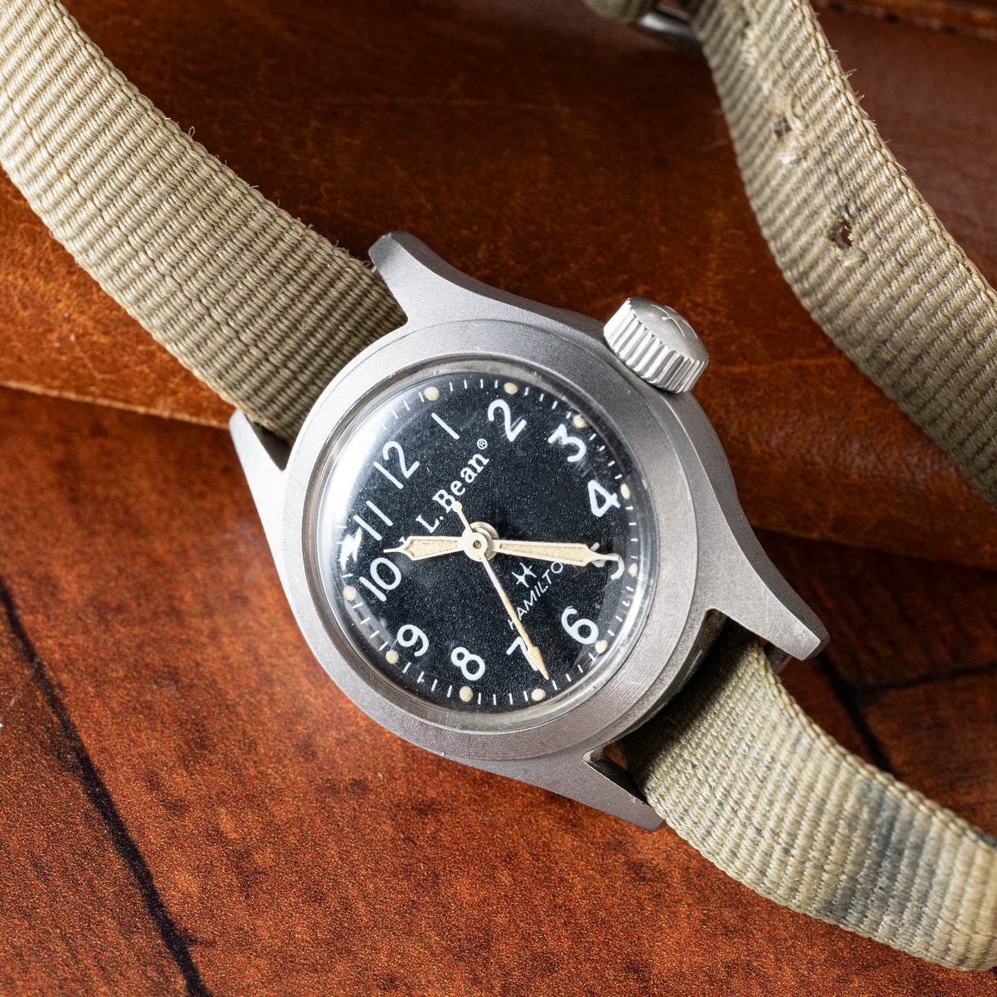 Hamilton Khaki Field 'L.L. Bean' Mini Ladies