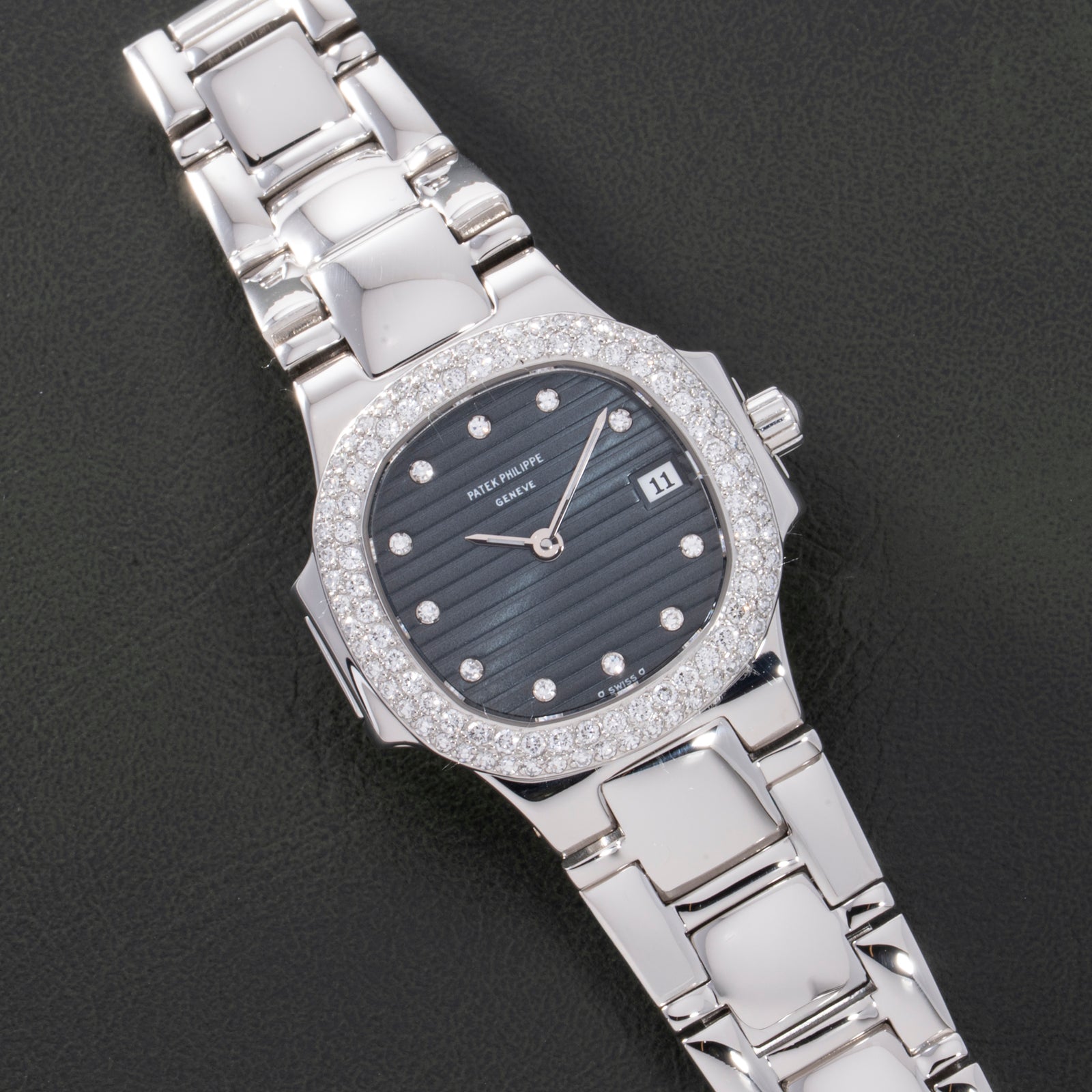 Patek Philippe Ladies Nautilus Platinum Diamond