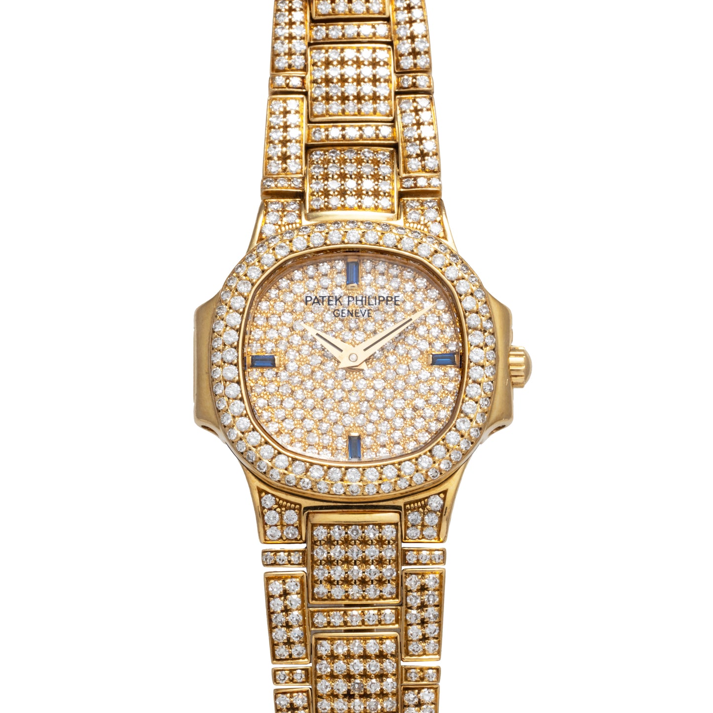 Patek Philippe Nautilus Ladies Diamonds and Sapphires