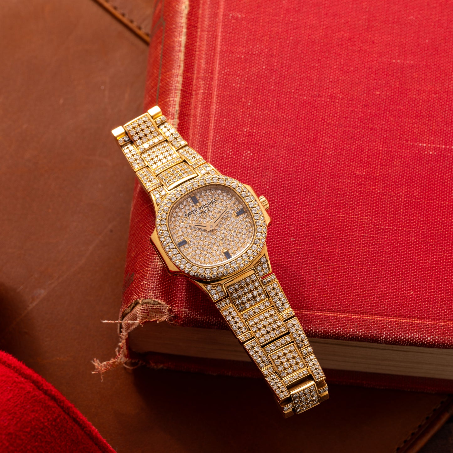 Patek Philippe Nautilus Ladies Diamonds and Sapphires