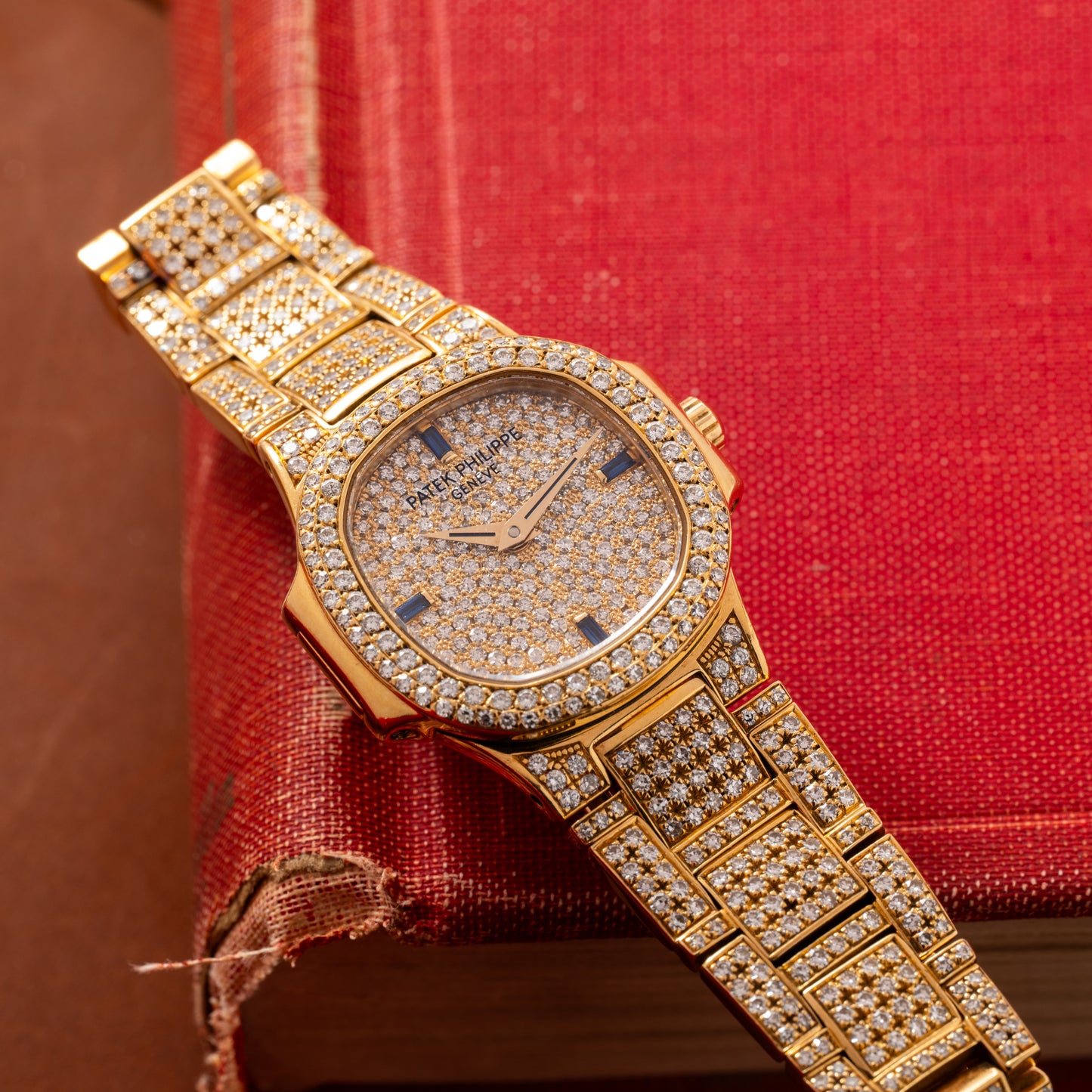 Patek Philippe Nautilus Ladies Diamonds and Sapphires