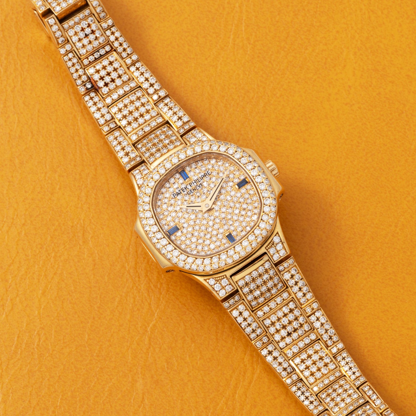 Patek Philippe Nautilus Ladies Diamonds and Sapphires